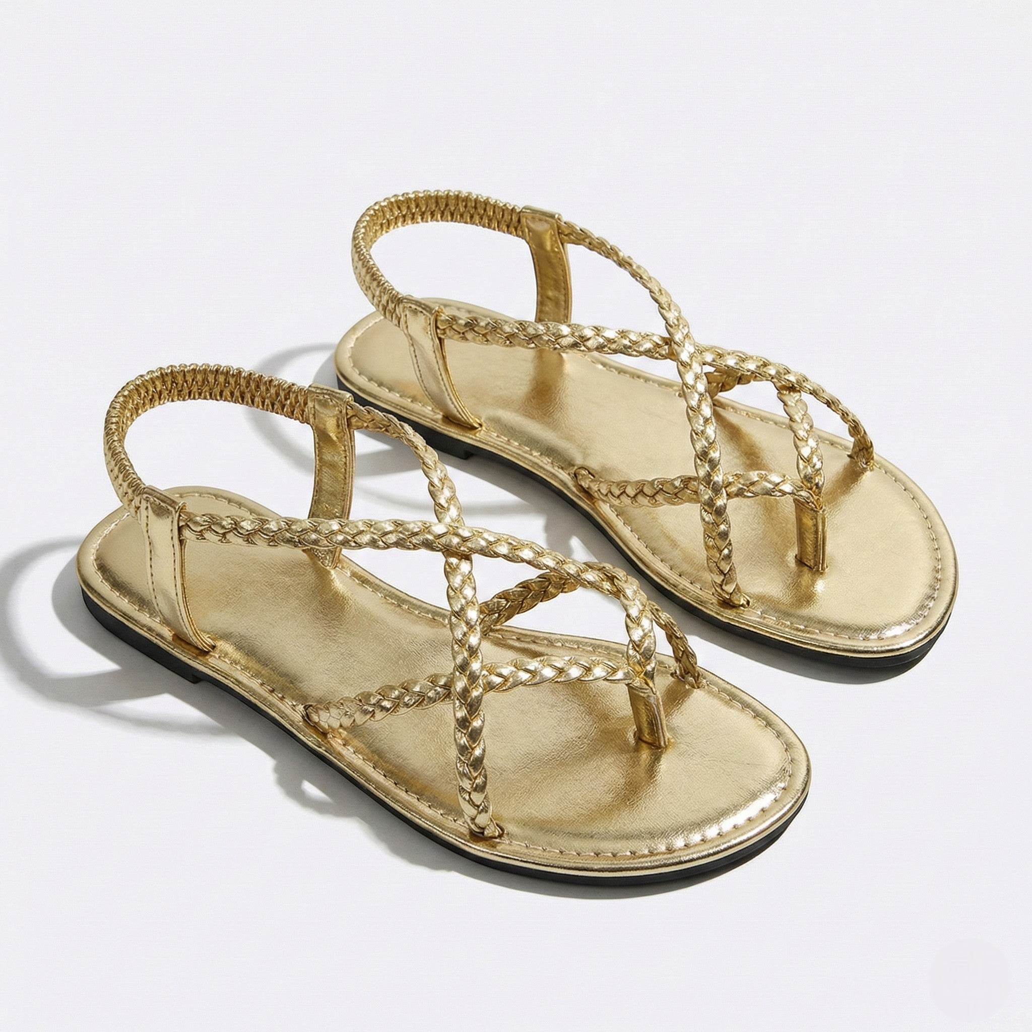Imogen - Women's Strap Summer Sandals - Sandals - Gold - Parker&Brooks