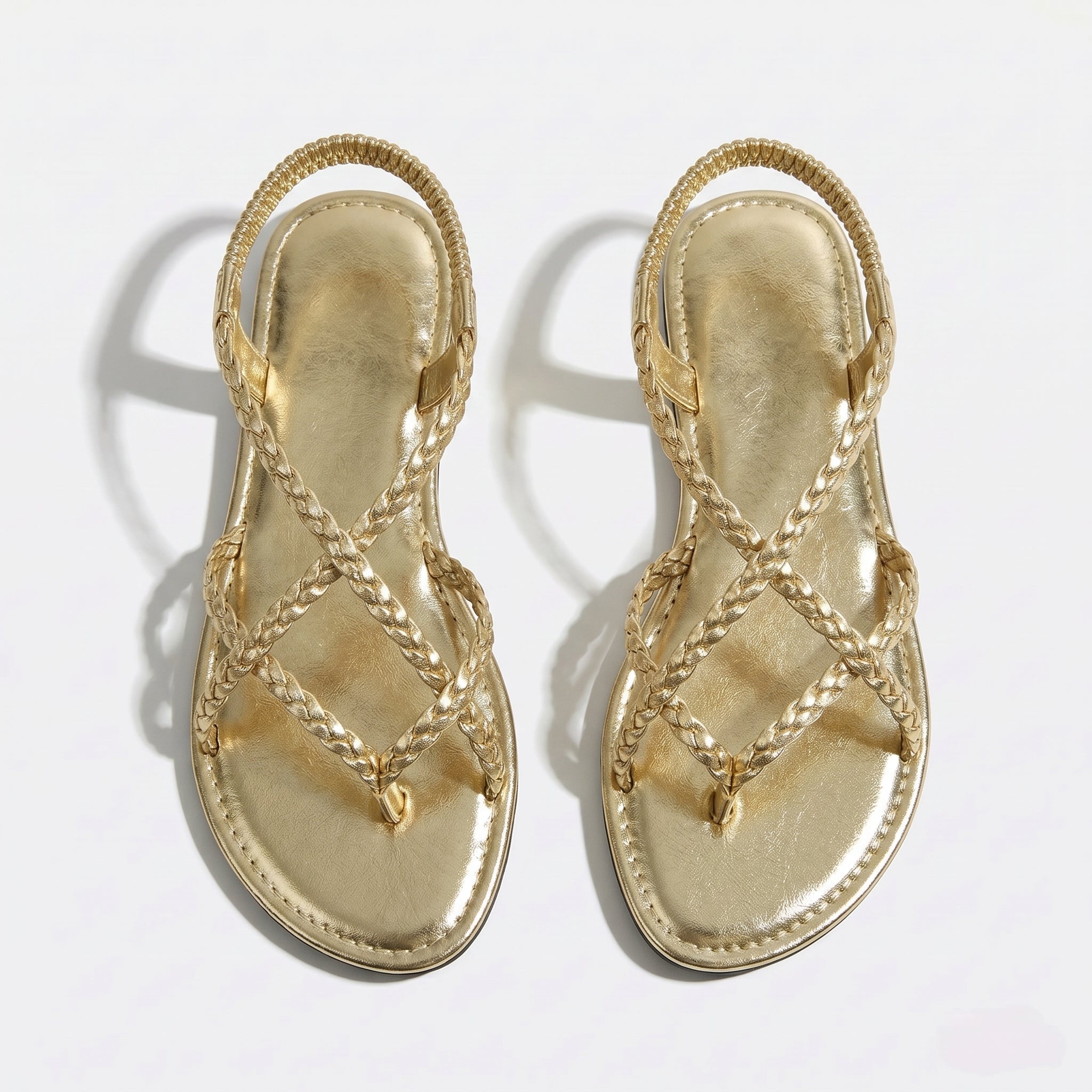 Imogen - Women's Strap Summer Sandals - Sandals - Gold - Parker&Brooks