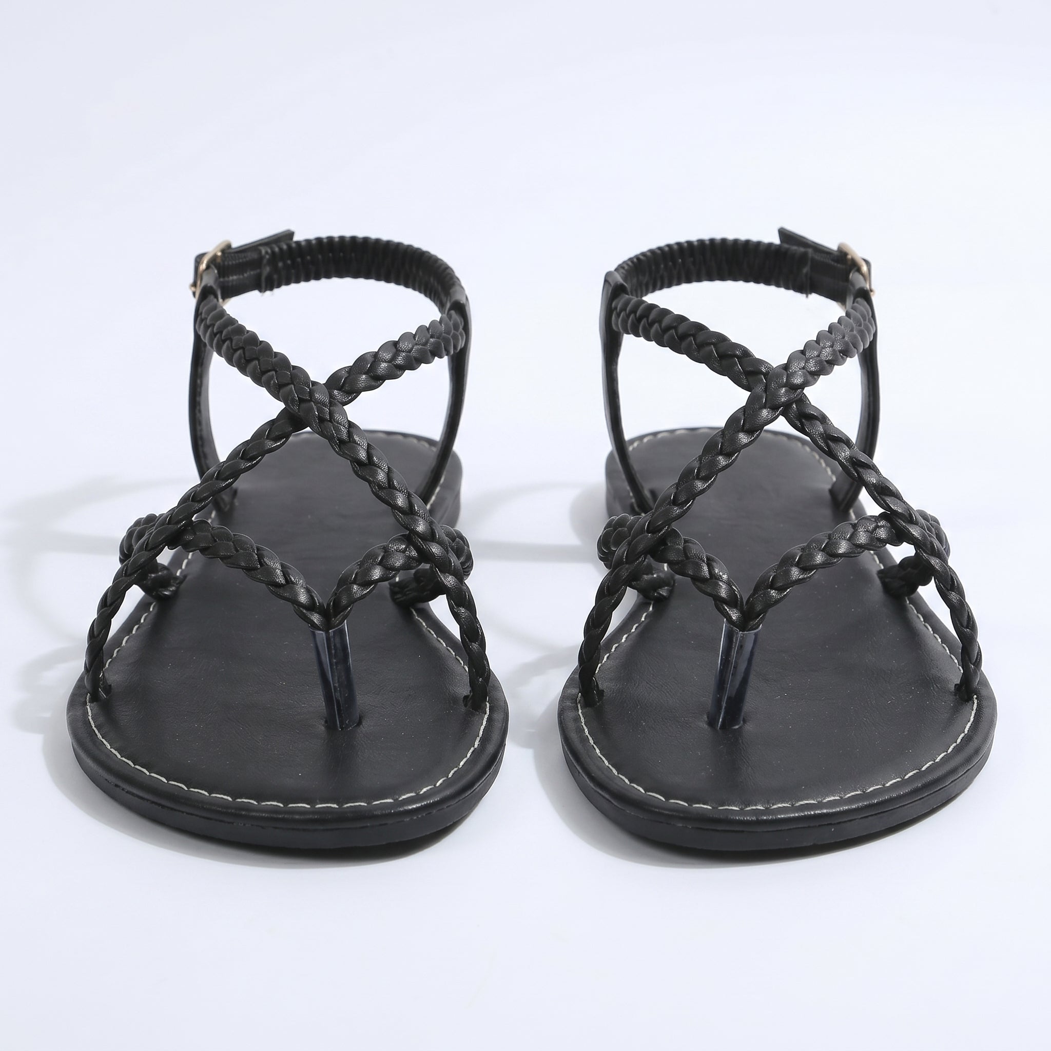 Imogen - Women's Strap Summer Sandals - Sandals - Black - Parker&Brooks