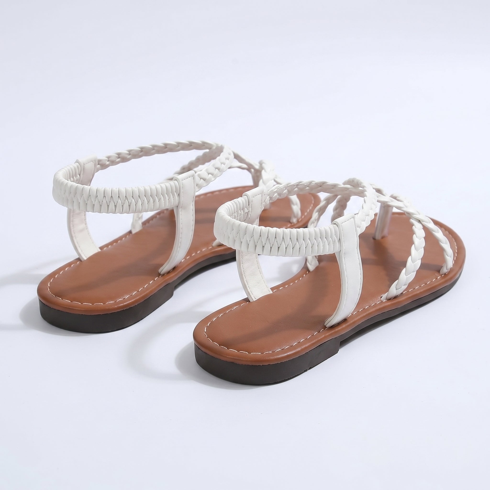 Imogen - Women's Strap Summer Sandals - Sandals - White - Parker&Brooks