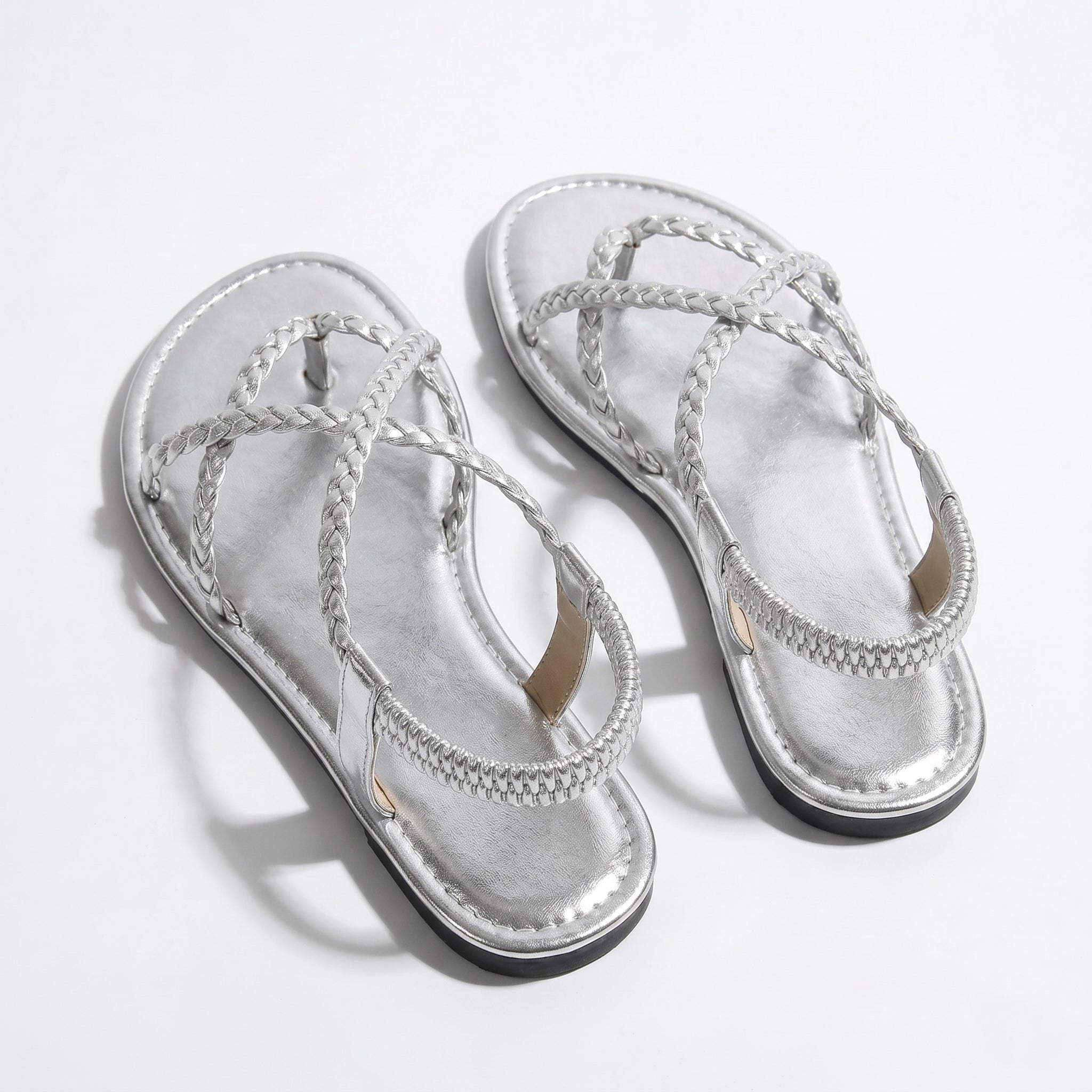 Imogen - Women's Strap Summer Sandals - Sandals - Silver - Parker&Brooks