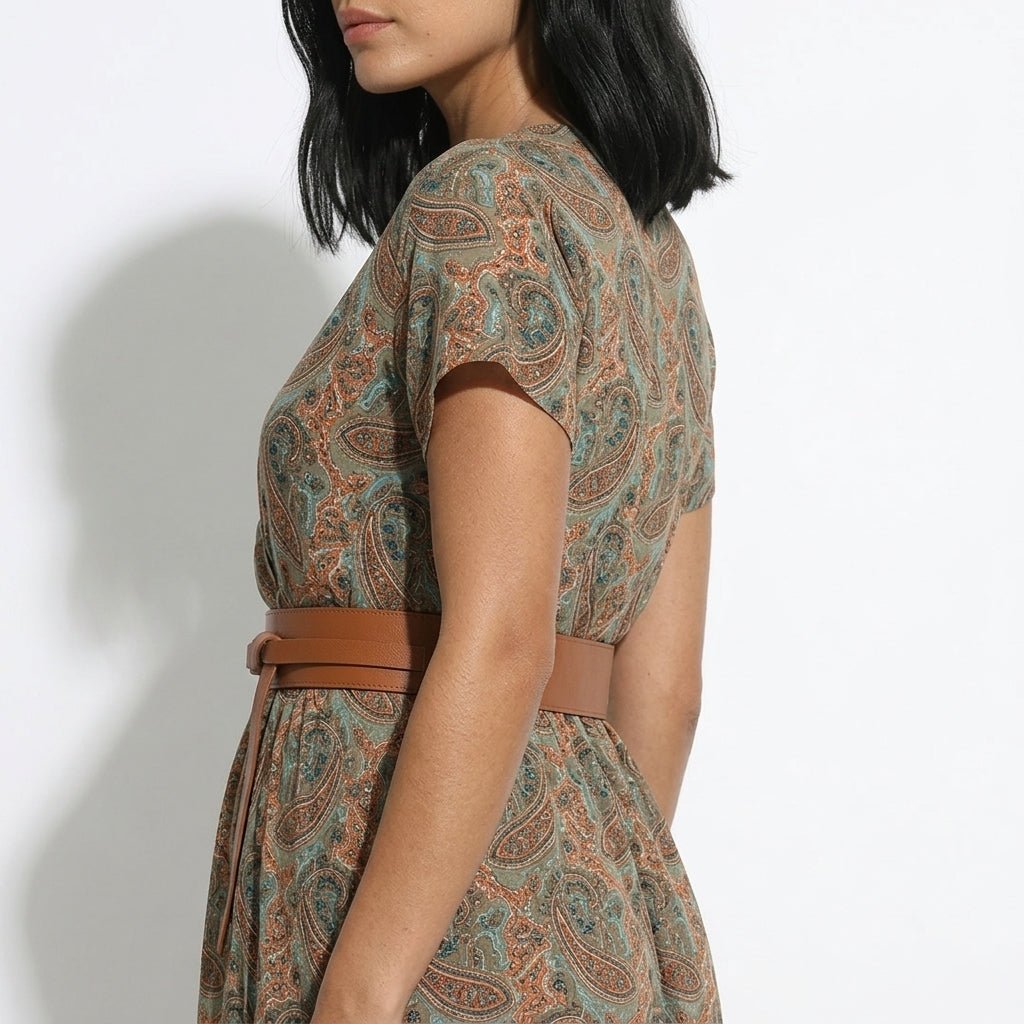 Isabella - Women's Bohemian Floral Maxi Dress - Dresses - Brown - Parker&Brooks