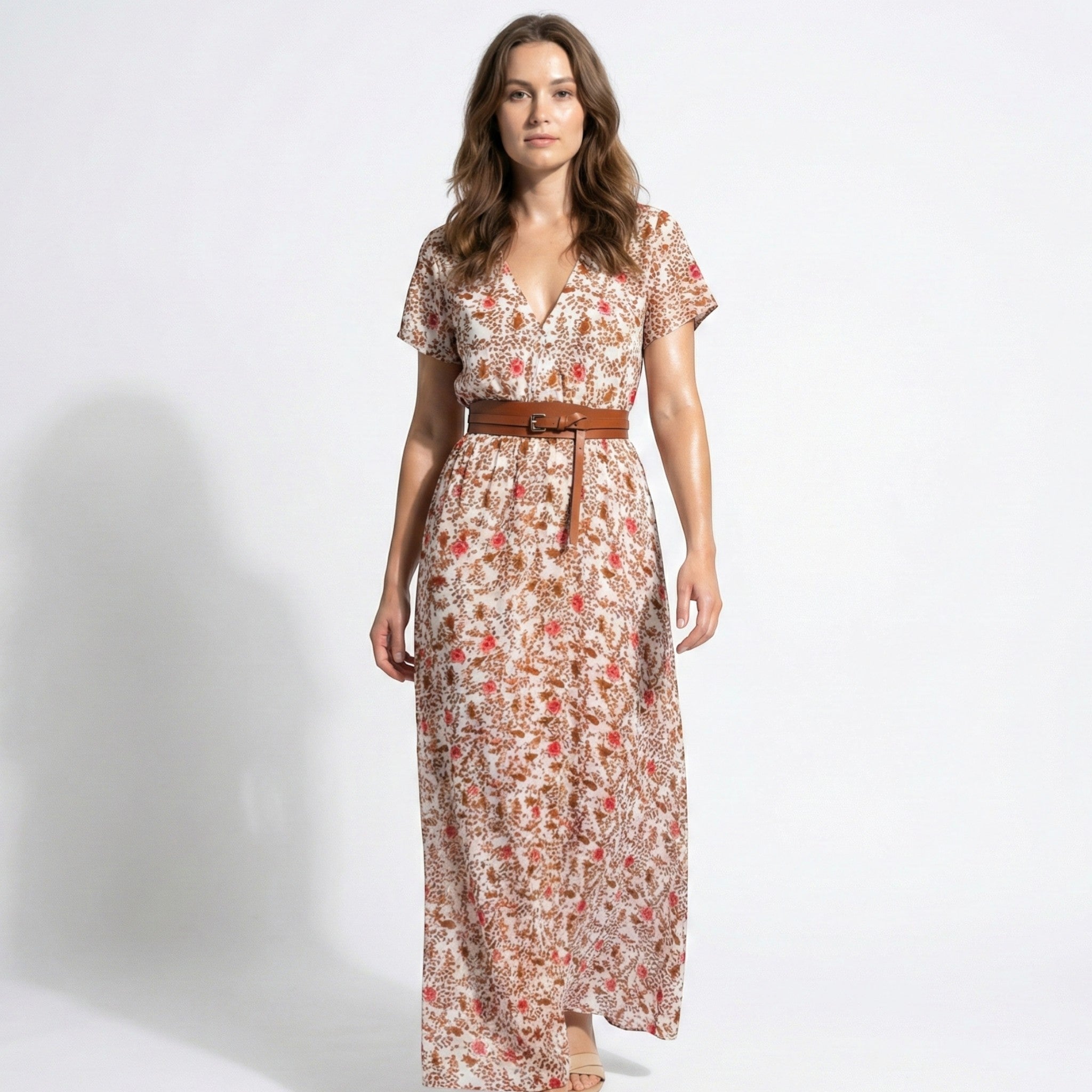 Isabella - Women's Bohemian Floral Maxi Dress - Dresses - Red - Parker&Brooks