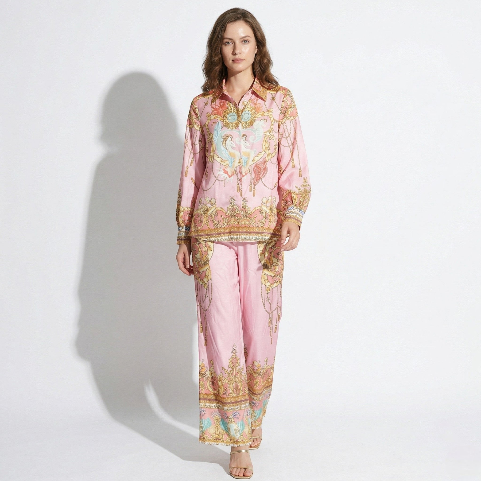 Isabelle - Women's Relaxed Summer Co - Ord Set - Sets - Pink - Parker&Brooks