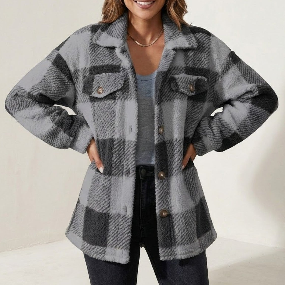 Isalie – Women's Checked Jacket