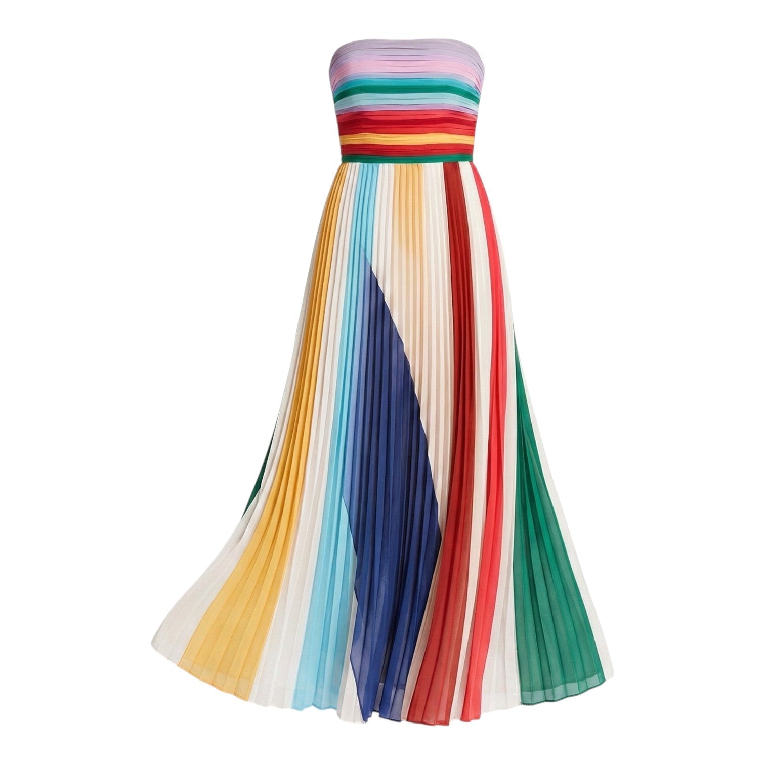 Isla - Women's Pleated Maxi Dress - Dress - S - Parker&Brooks