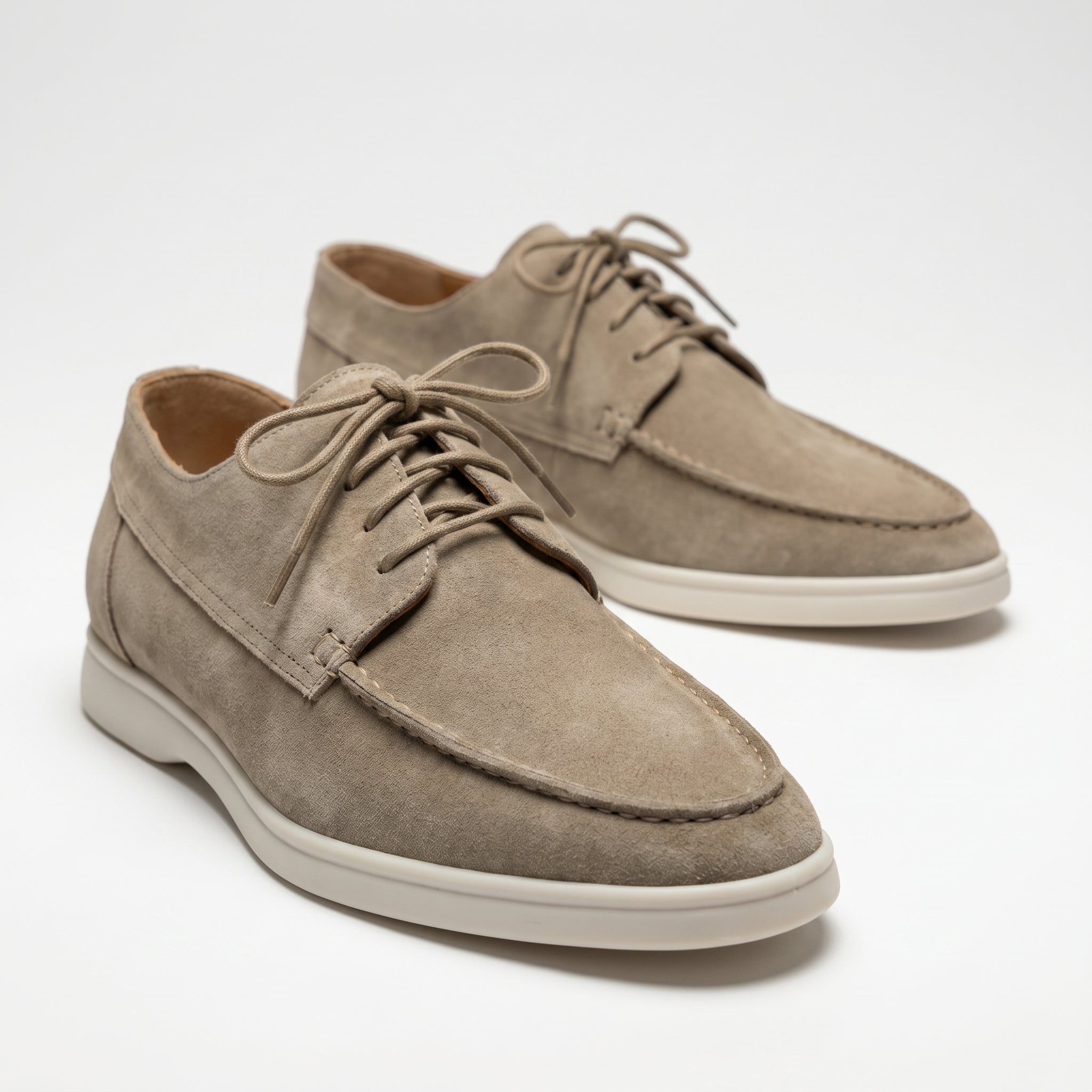 Jack - Men's Formal Lace - Up Loafers - Loafers - Khaki - Parker&Brooks