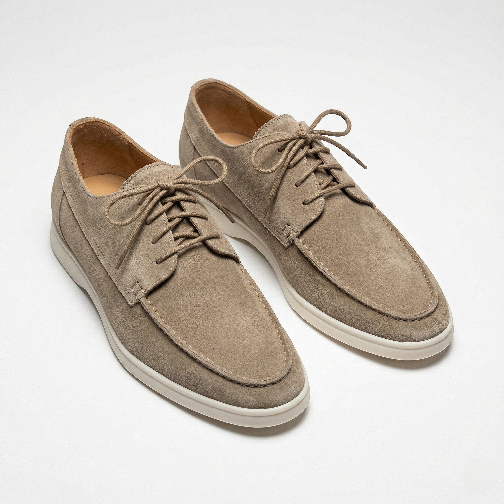 Jack - Men's Formal Lace - Up Loafers - Loafers - Khaki - Parker&Brooks