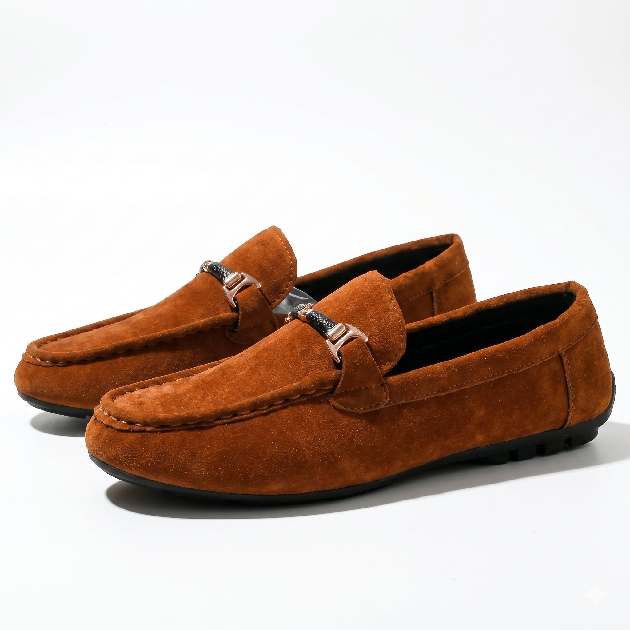 James - Men's Breathable Formal Loafers - Loafers - Light Brown - Parker&Brooks