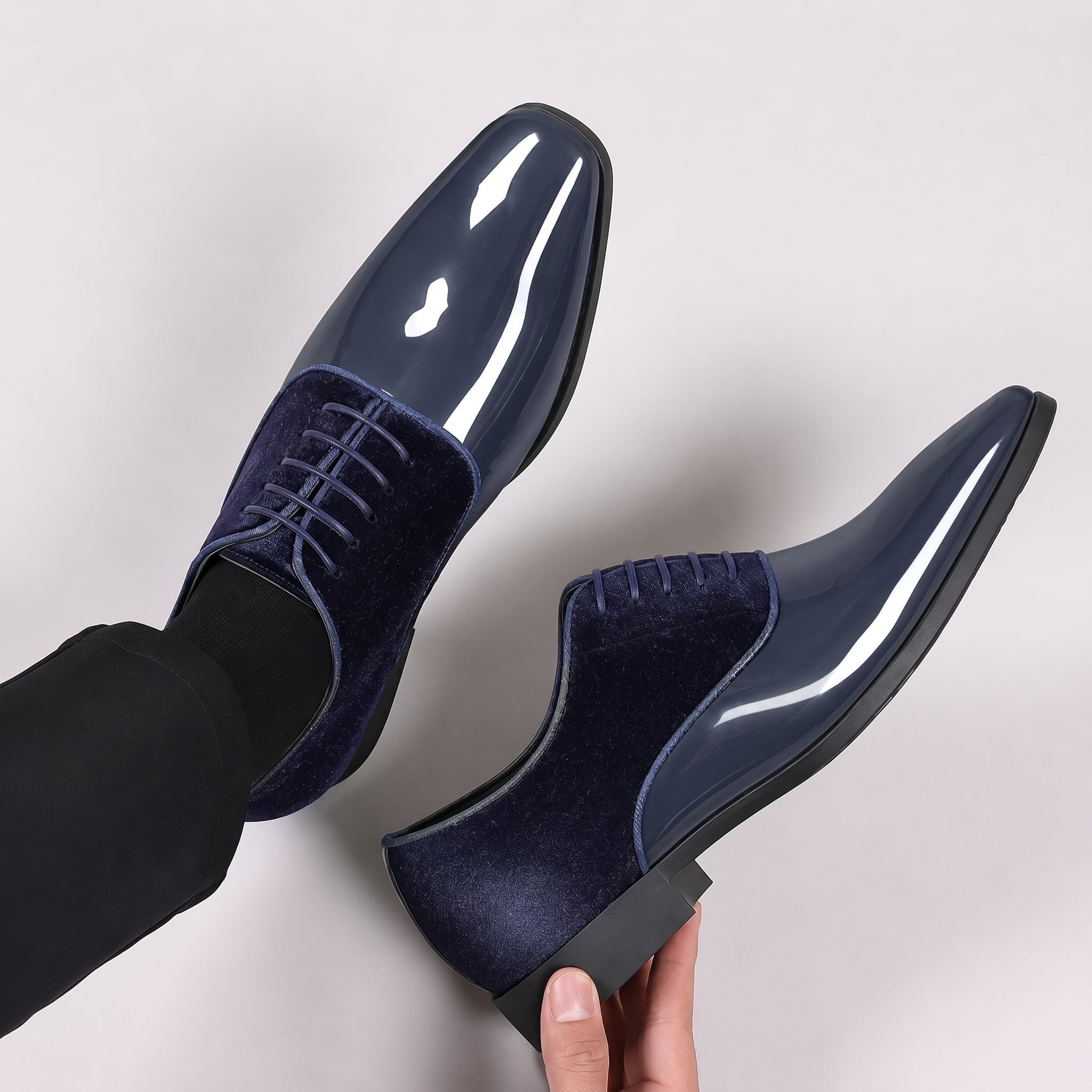 James - Men's Formal Glossy Wedding Shoes