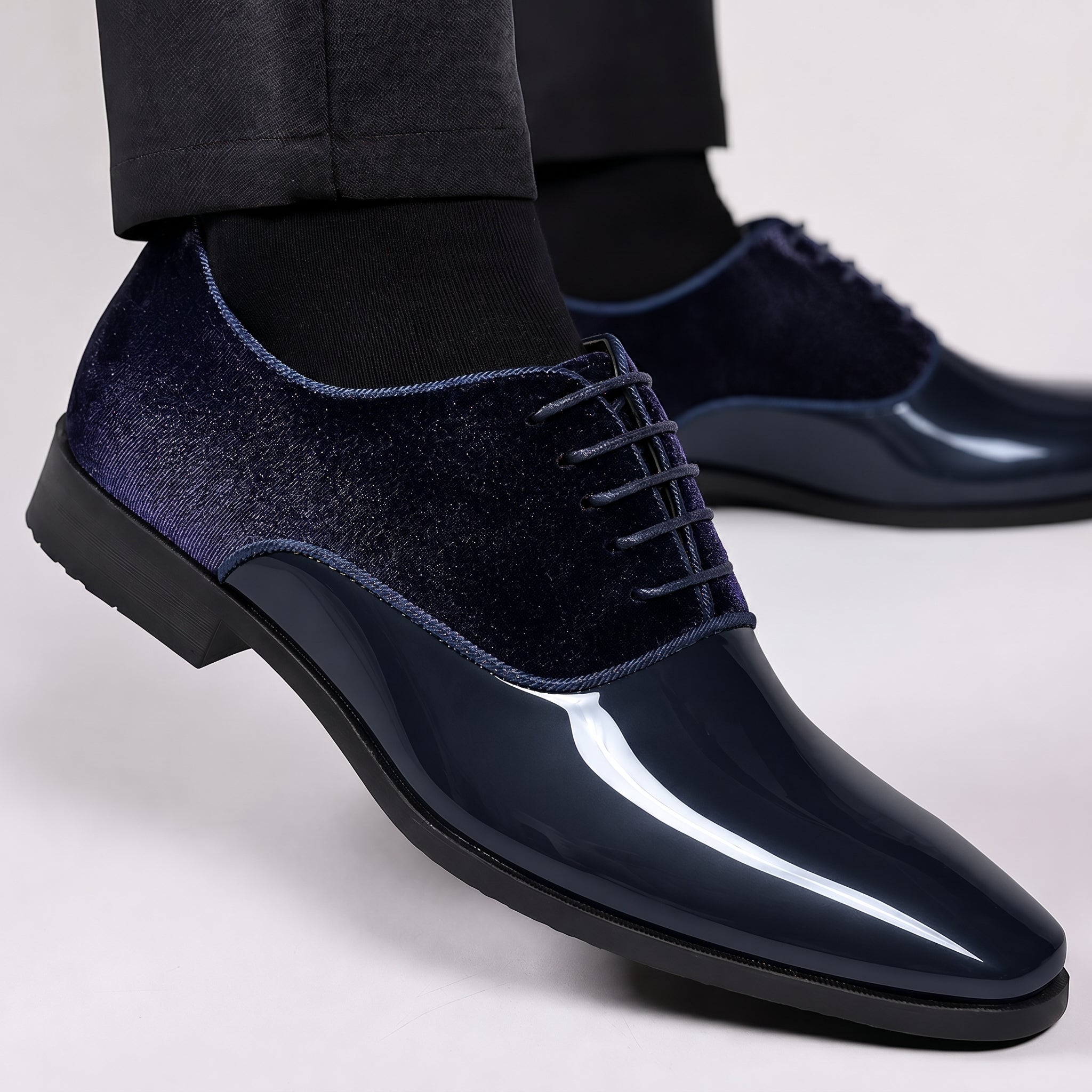 James - Men's Formal Glossy Wedding Shoes
