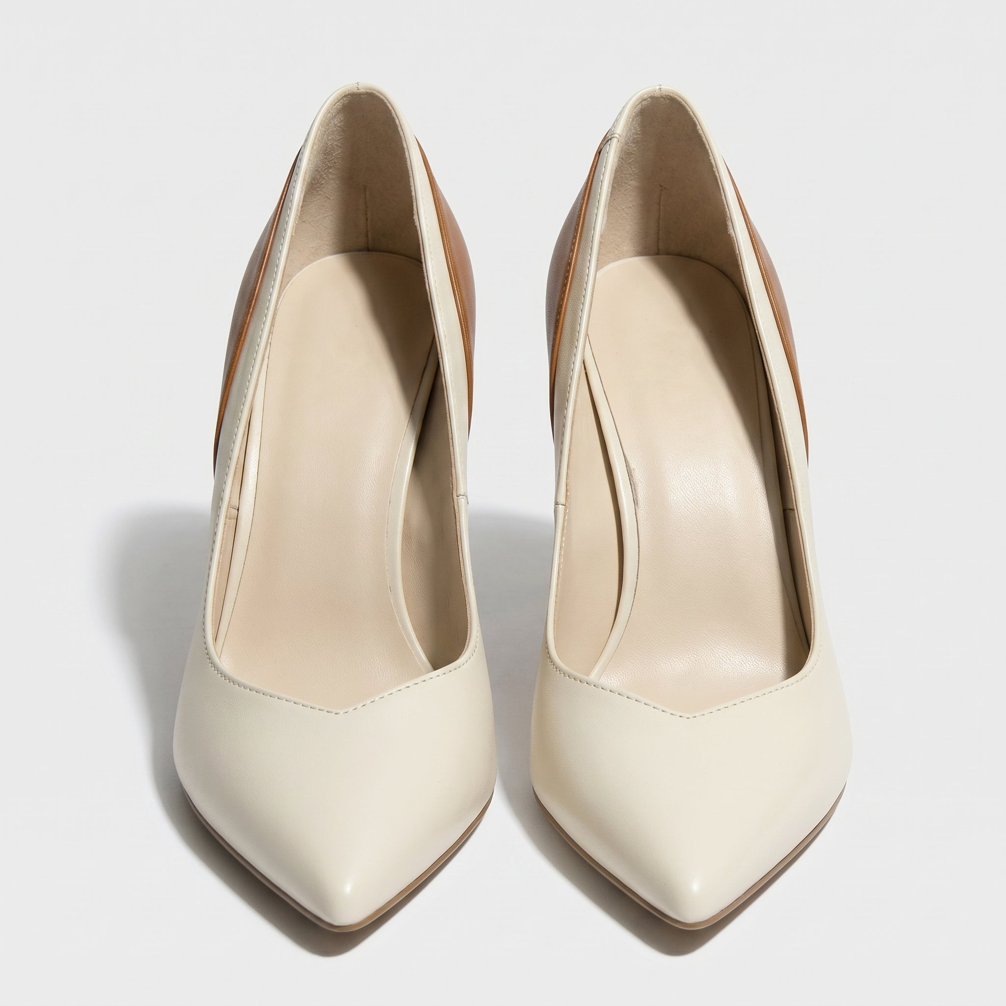 Jona - Women's Sleek Office Stiletto Heels - Heels - Ivory - Parker&Brooks