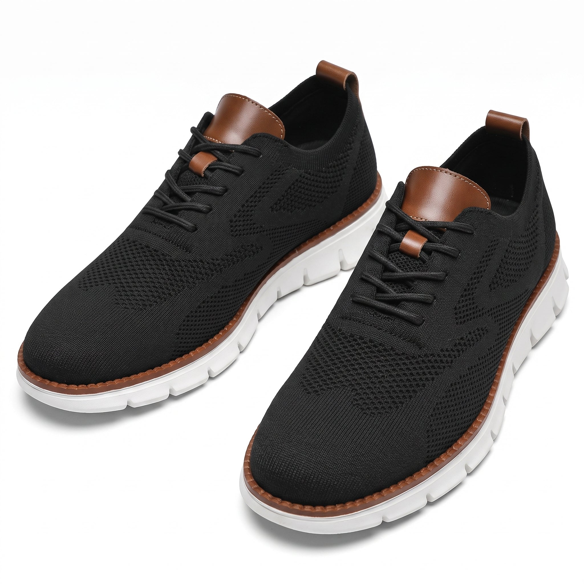Jonas - Men's Summer Orthopedic Breathable Cushioned Sneaker - Sneakers - Black - Parker&Brooks