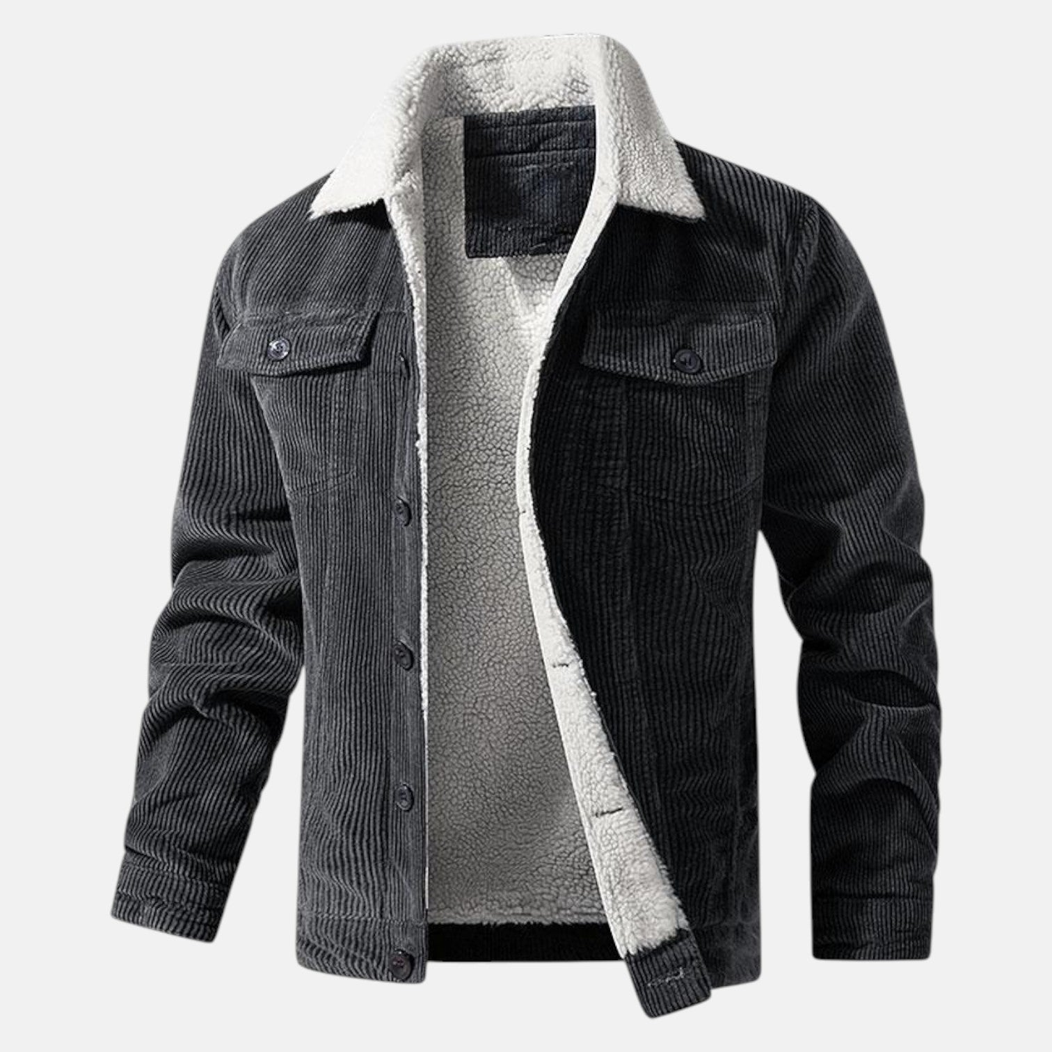 Jaro – Men's Cord Jacket with Teddy Lining