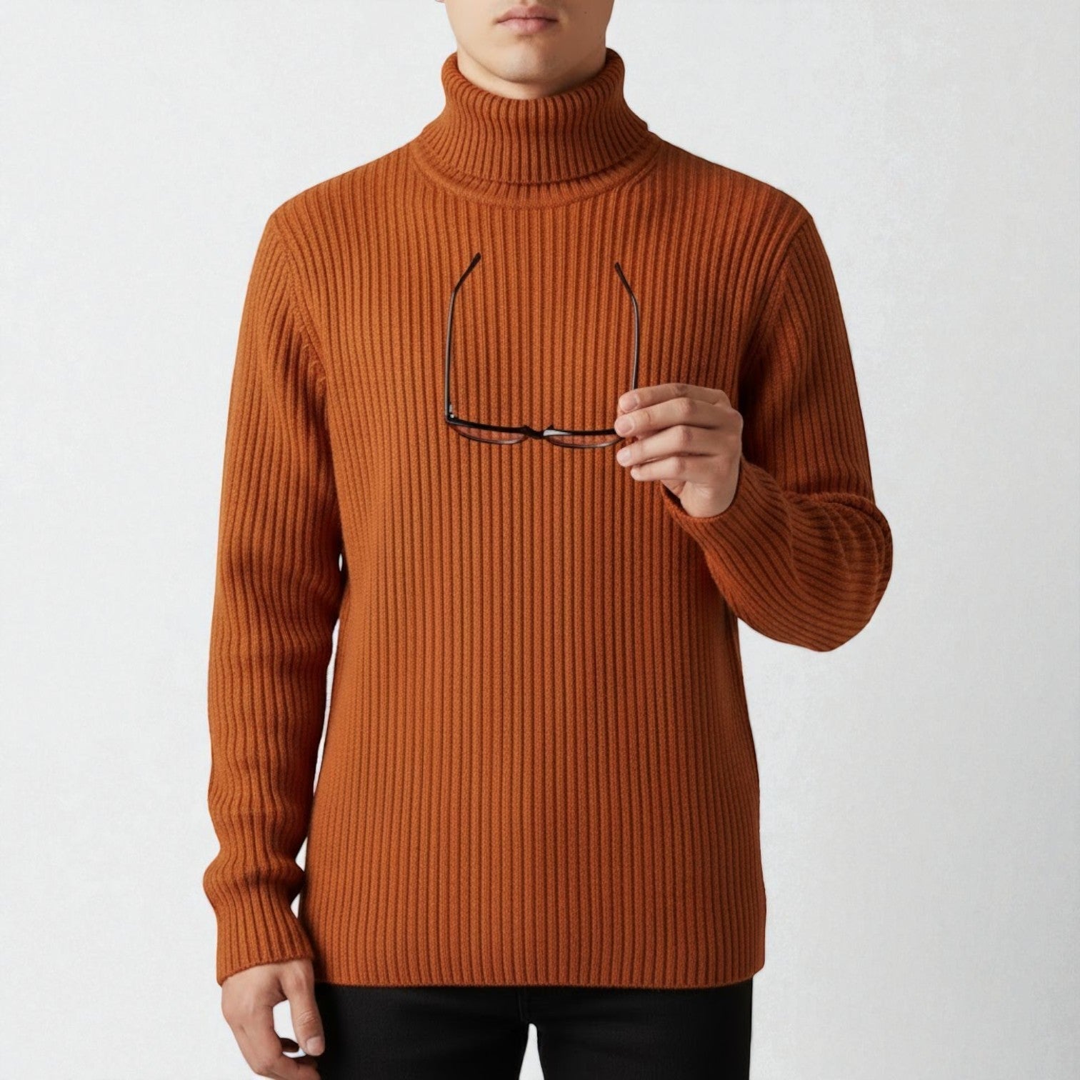 Lennart – Men's Cotton Turtleneck Sweater