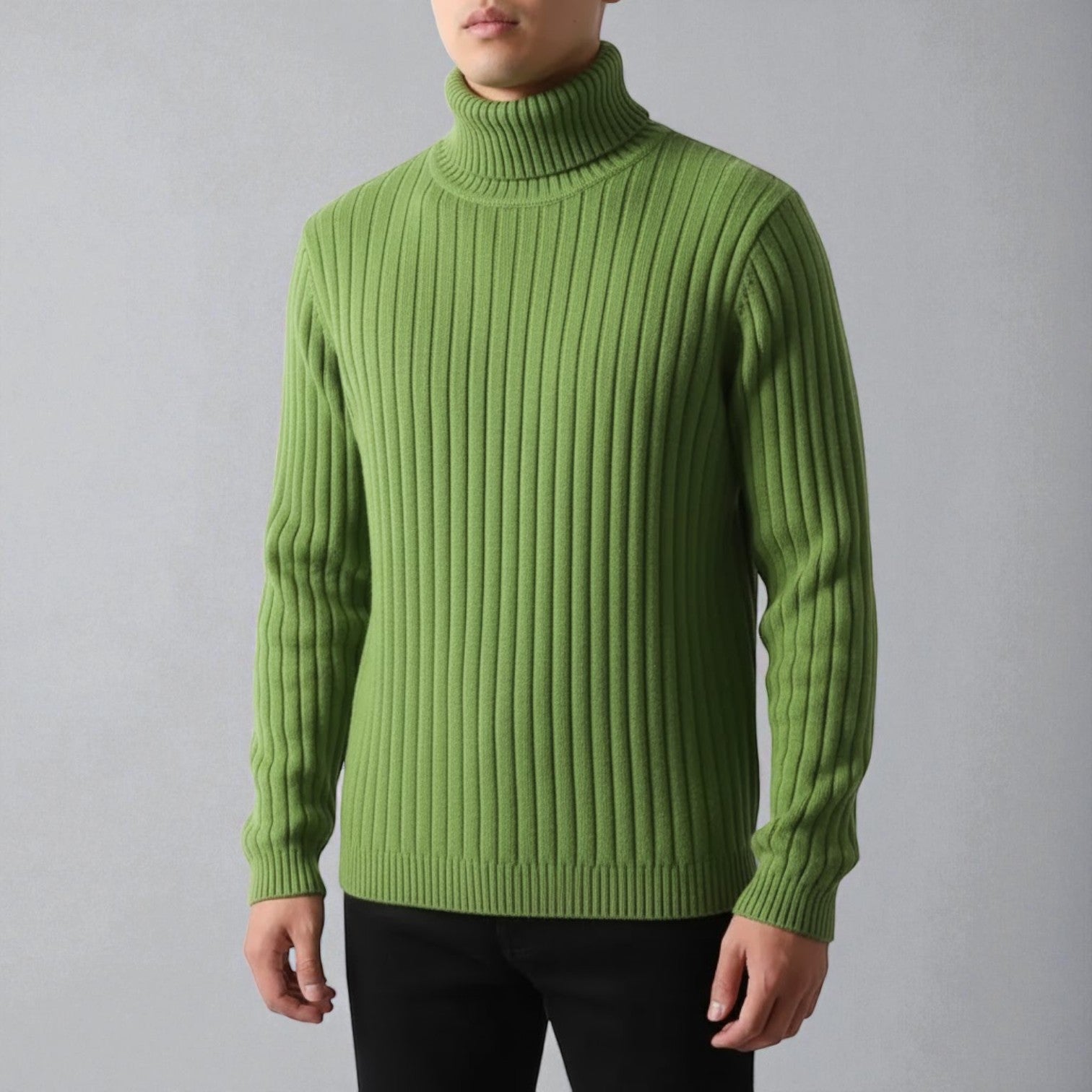 Lennart – Men's Cotton Turtleneck Sweater