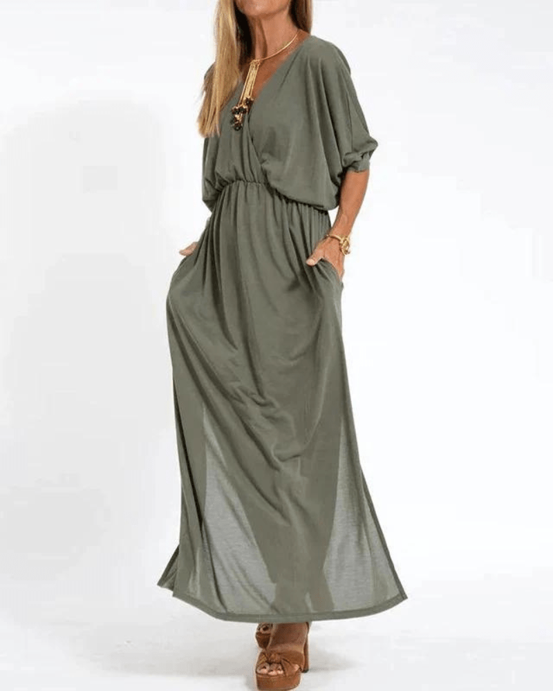 Leona – Elegant Long Vintage Dress
