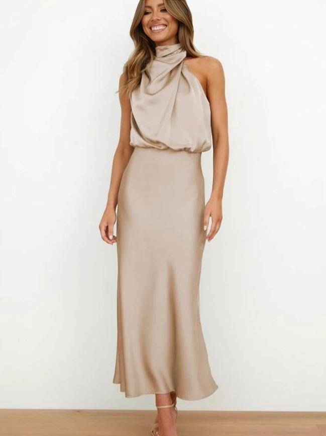 Leona – Elegant Silk Dress