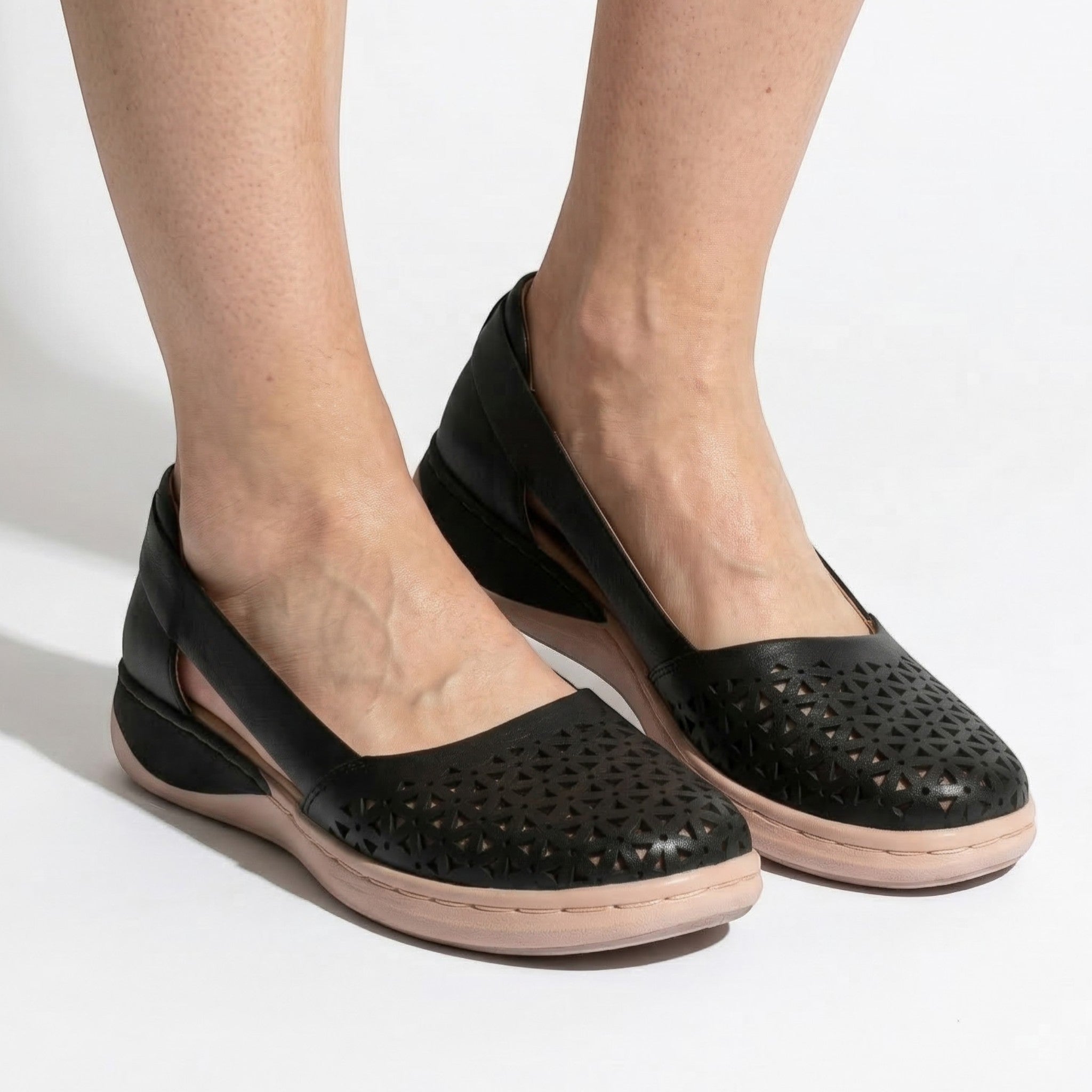 Lily - Women's Orthopedic Breathable Loafers - Loafers - Black - Parker&Brooks