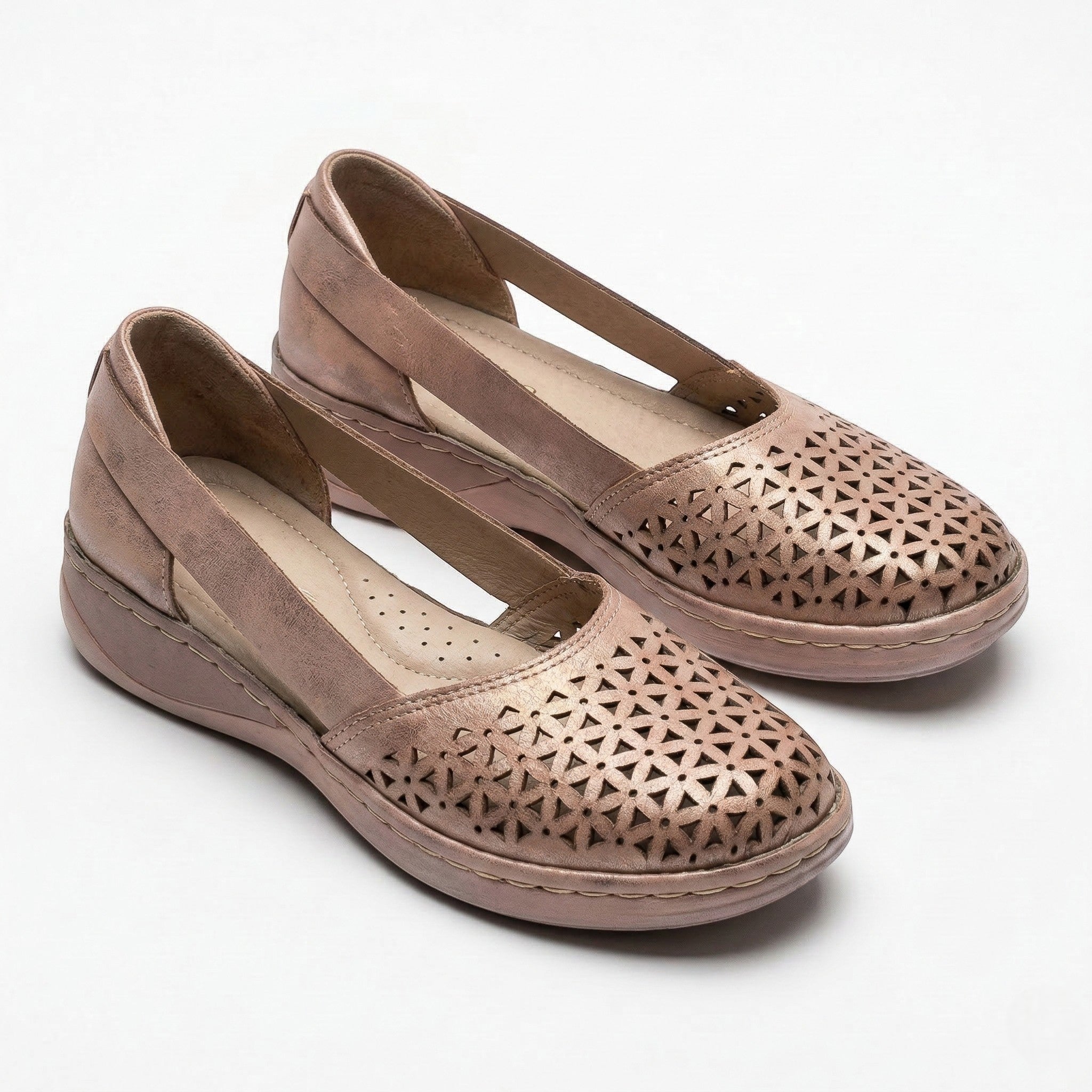 Lily - Women's Orthopedic Breathable Loafers - Loafers - Peach - Parker&Brooks