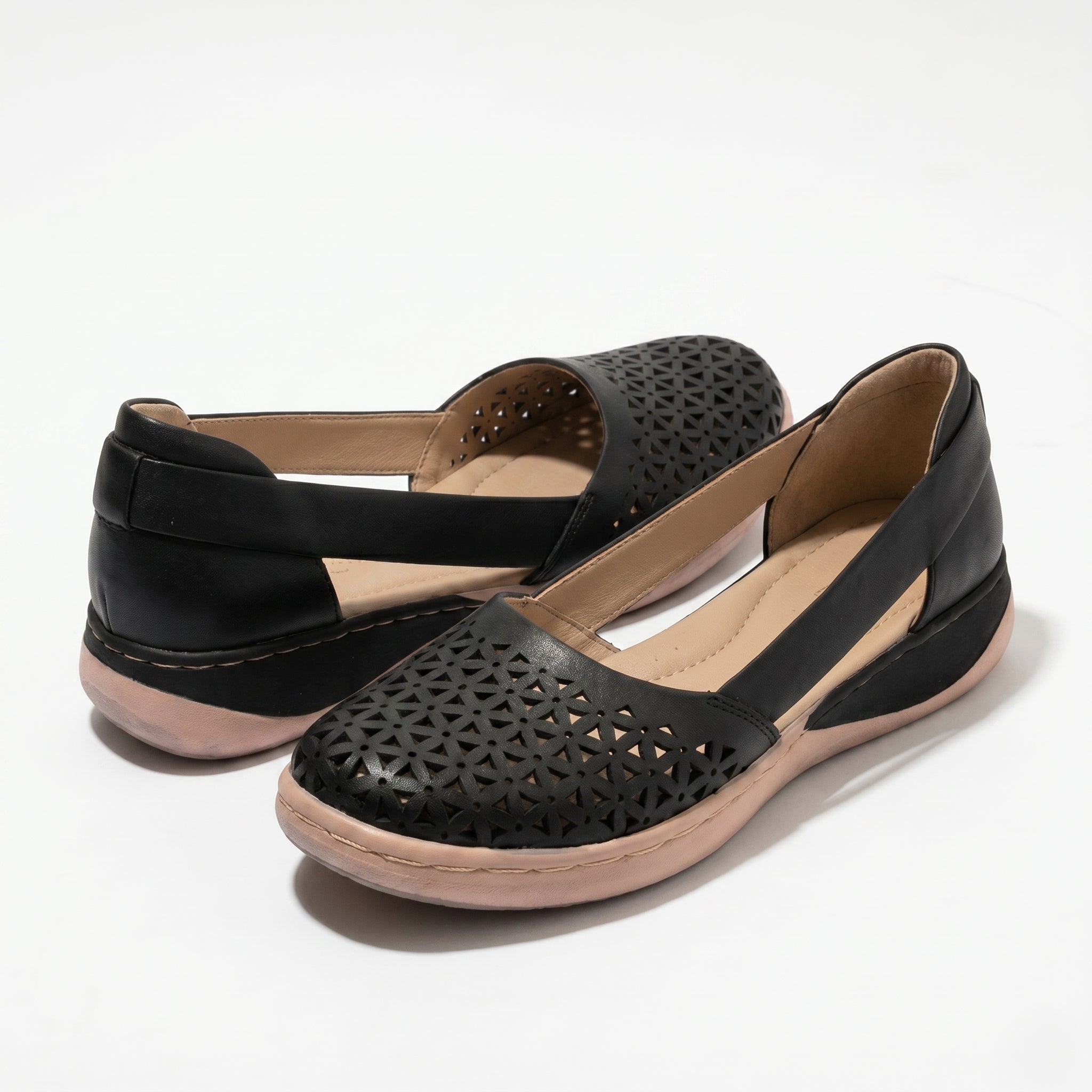 Lily - Women's Orthopedic Breathable Loafers - Loafers - Black - Parker&Brooks