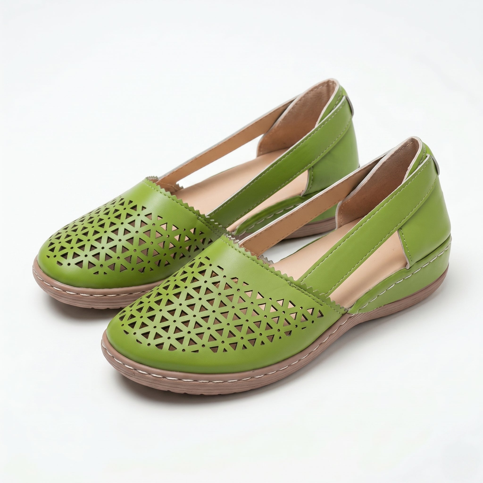 Lily - Women's Orthopedic Breathable Loafers - Loafers - Green - Parker&Brooks