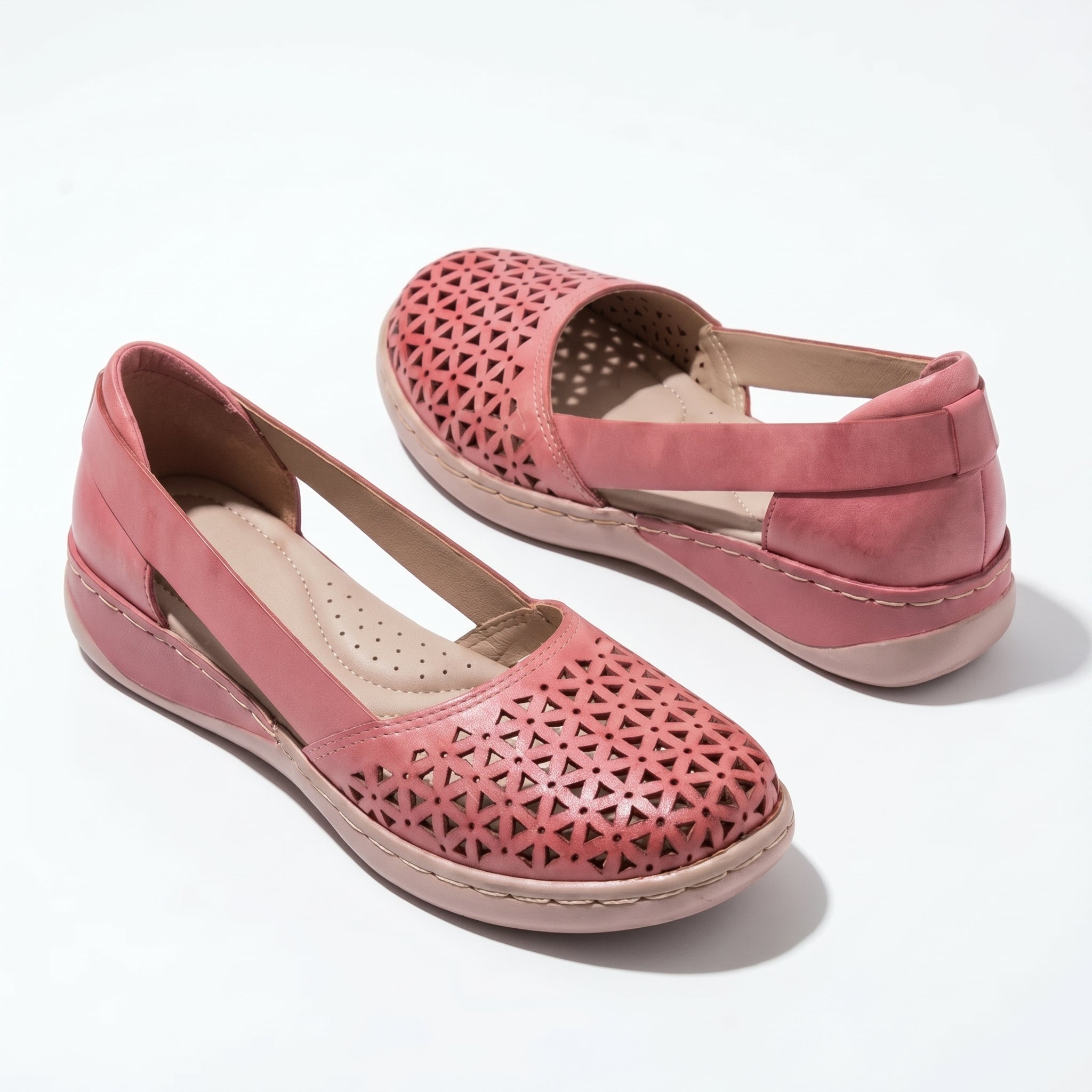 Lily - Women's Orthopedic Breathable Loafers - Loafers - Pink - Parker&Brooks