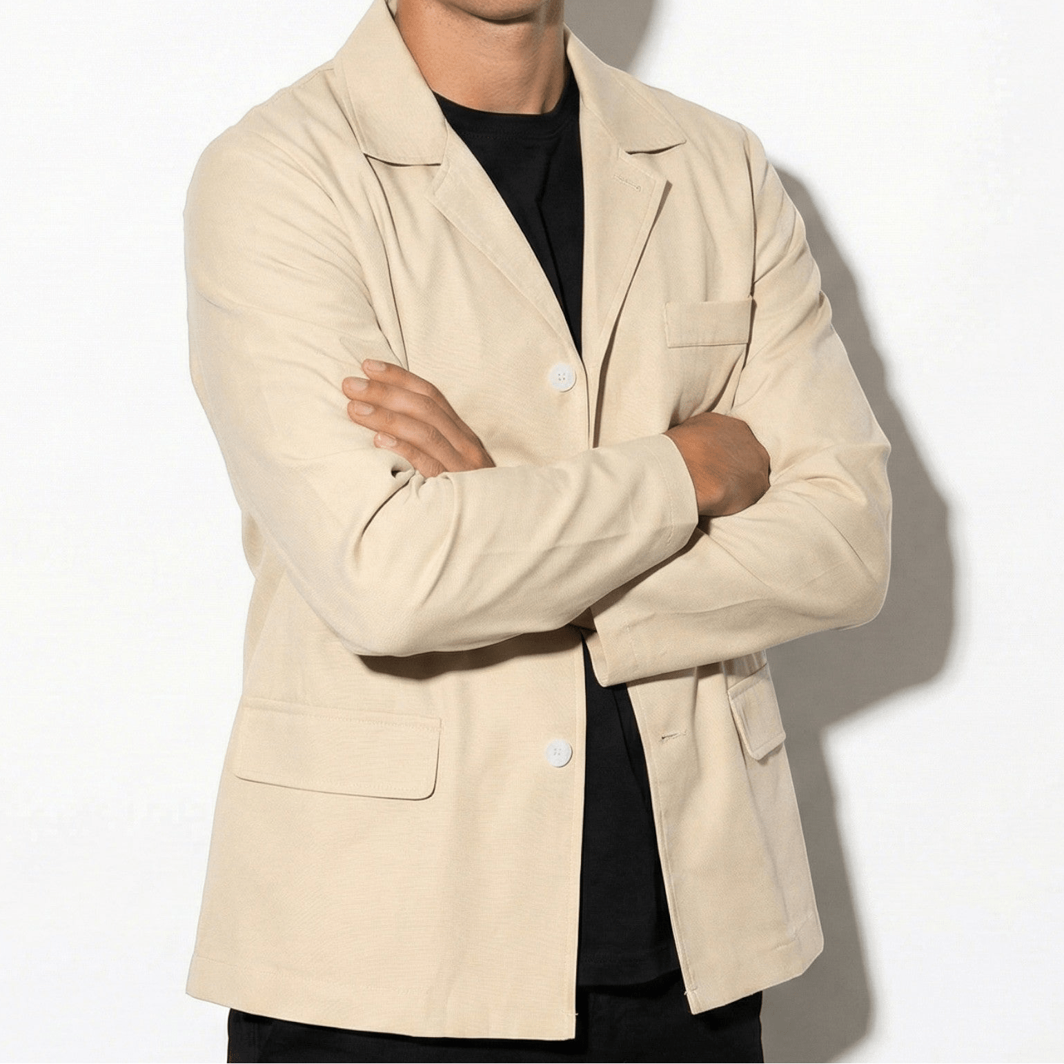 Lucas - Men's Lightweight Jacket with Pockets - Parker&Brooks