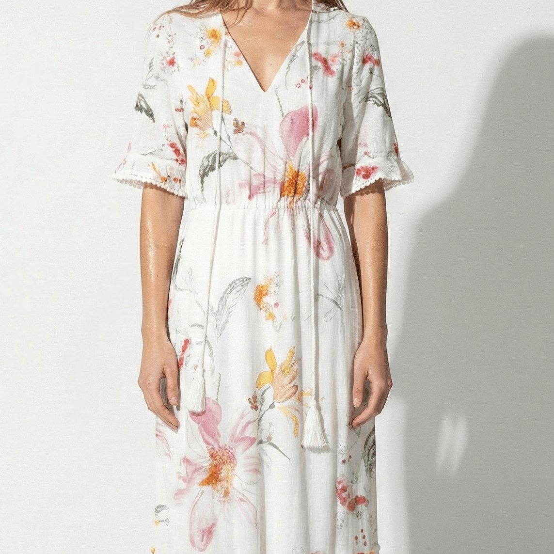 Lucy - Women's Summer Maxi Dress - Dresses - Pink - Parker&Brooks