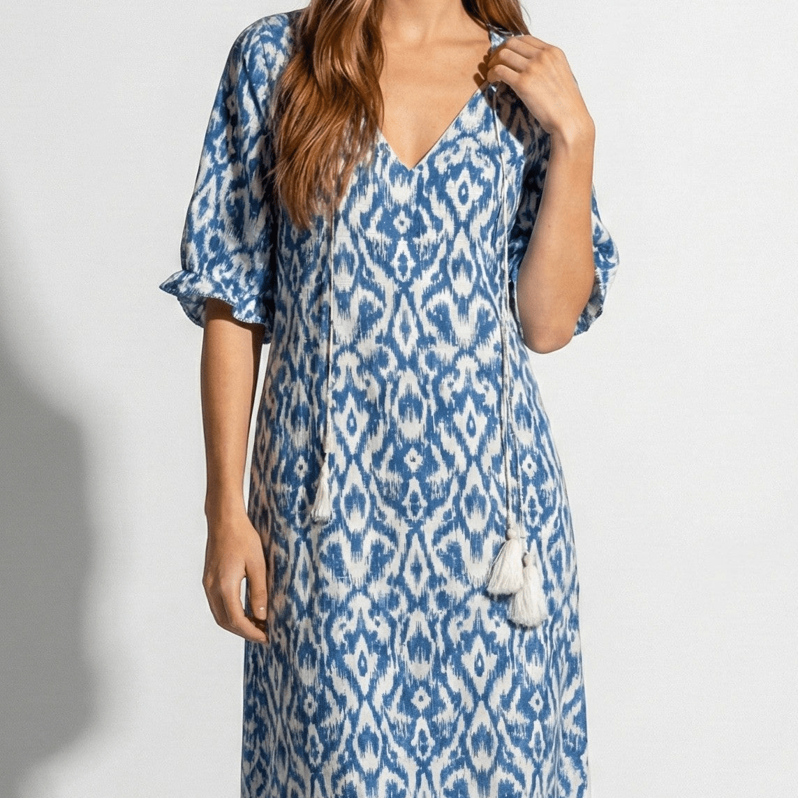Lucy - Women's Summer Maxi Dress - Dresses - Blue - Parker&Brooks