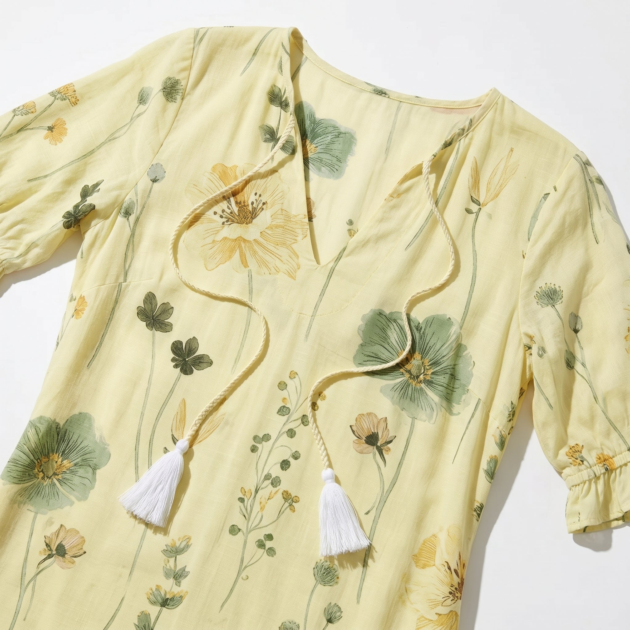 Lucy - Women's Summer Maxi Dress - Dresses - Yellow - Parker&Brooks