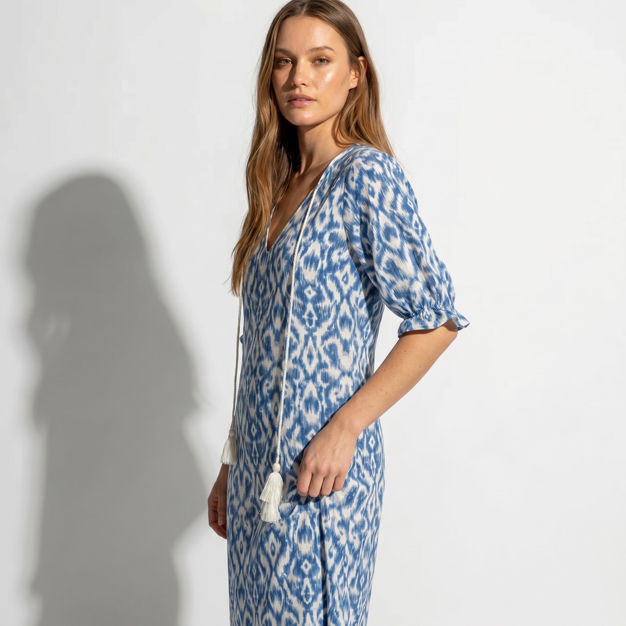 Lucy - Women's Summer Maxi Dress - Dresses - Blue - Parker&Brooks