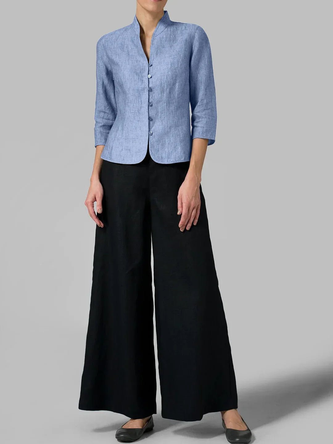 Mara – Exquisite Ladies' Blouse with Stand-Up Collar