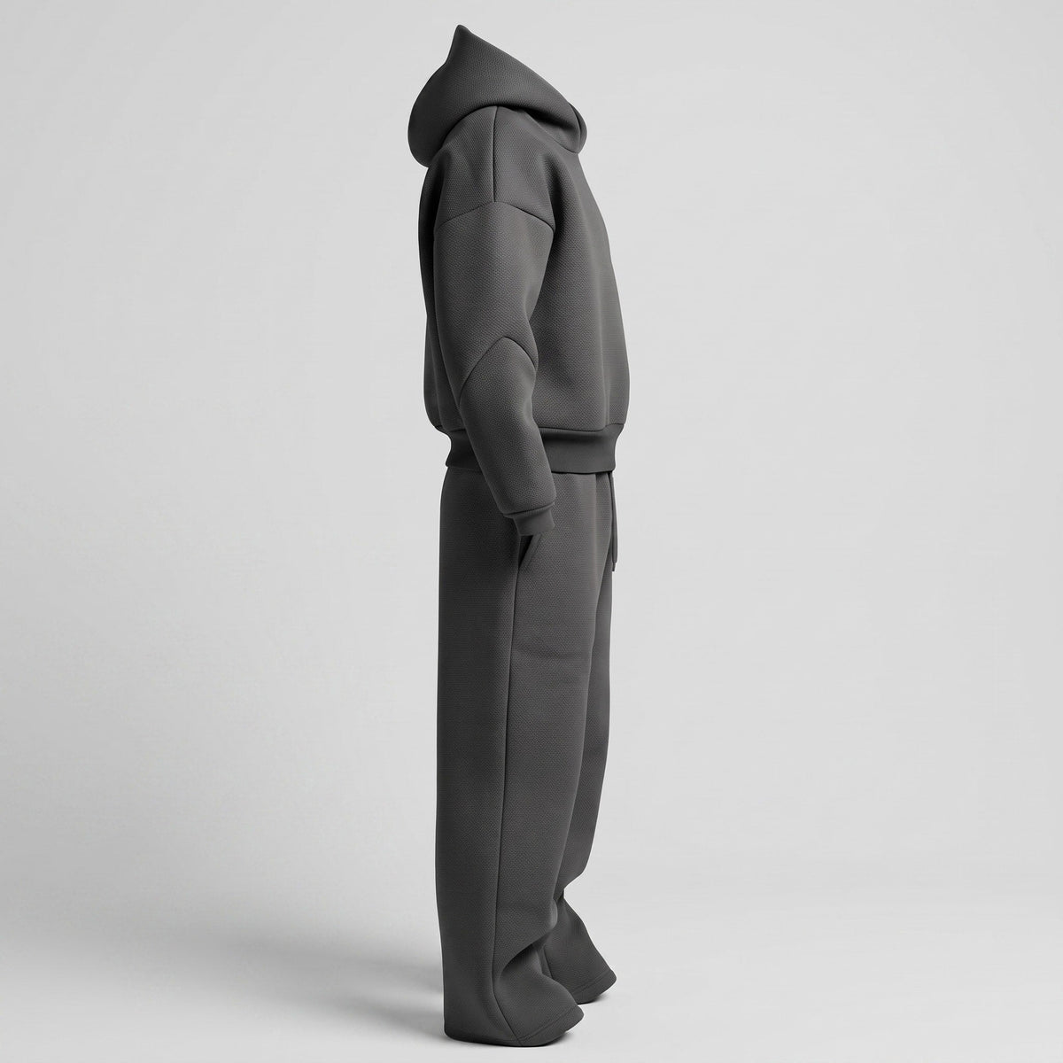 Marcus - Men's Oversized Hooded Tracksuit Co-ord Set - Outfit Sets - Dark Gray - Parker&Brooks