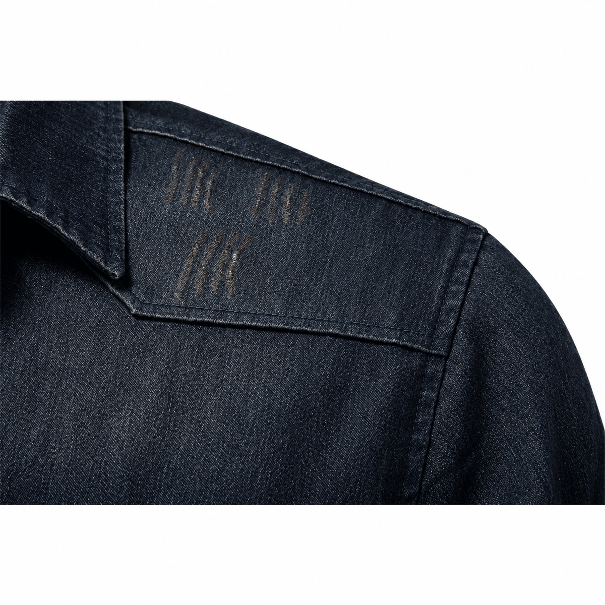 Marcus - Men's Western Style Shirt with Chest Pockets - Shirts - Navy - Parker&Brooks