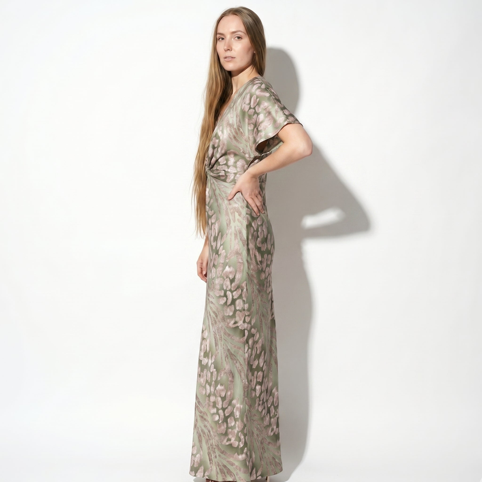 Maya - Women's Evening Maxi Dress - Dresses - Pink - Parker&Brooks