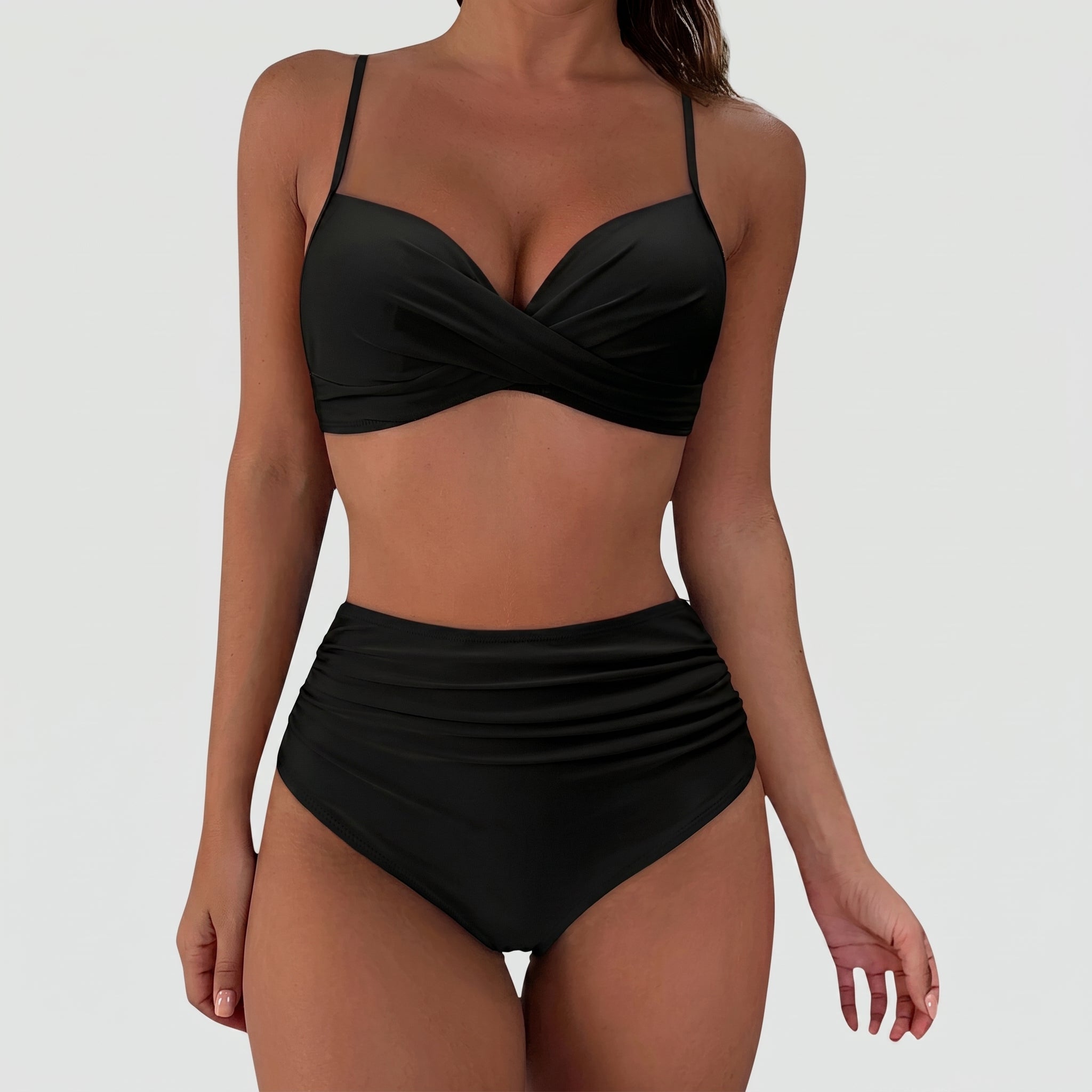 Maya - Women's Summer High-Waisted Twist Front Bikini