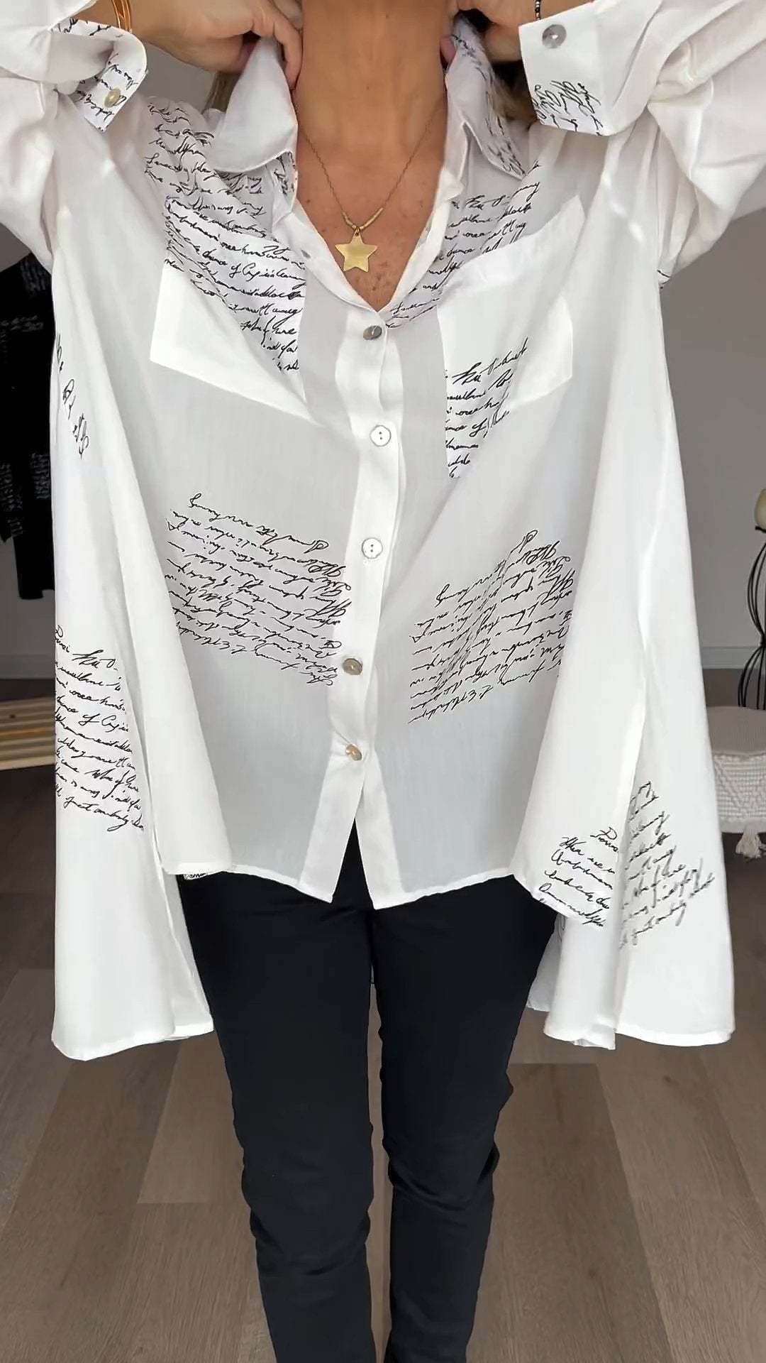 Monika – Stylish Oversized Button-Up Shirt