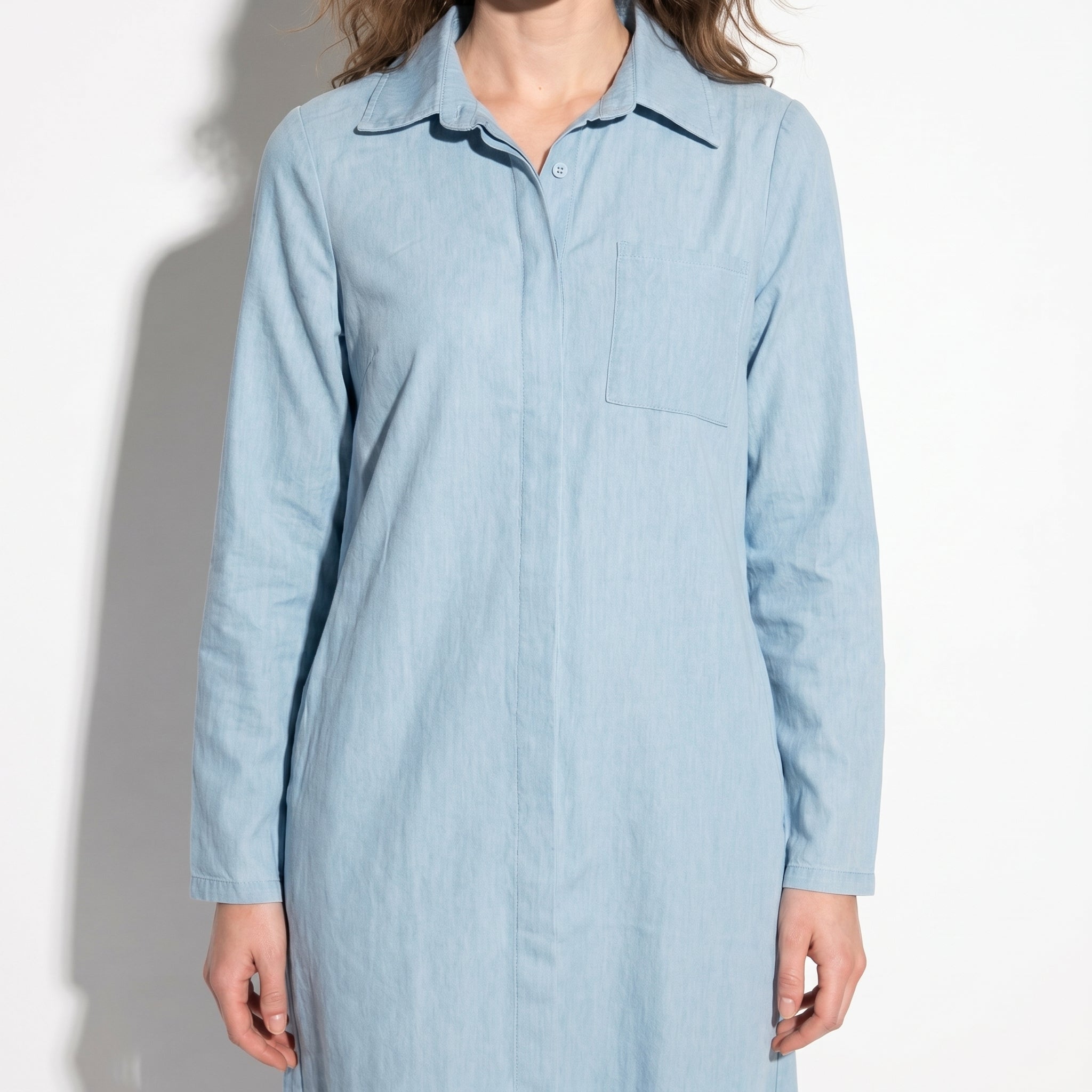 Nicole - Women's Summer Formal Midi Dress - Midi Dress - Blue - Parker&Brooks