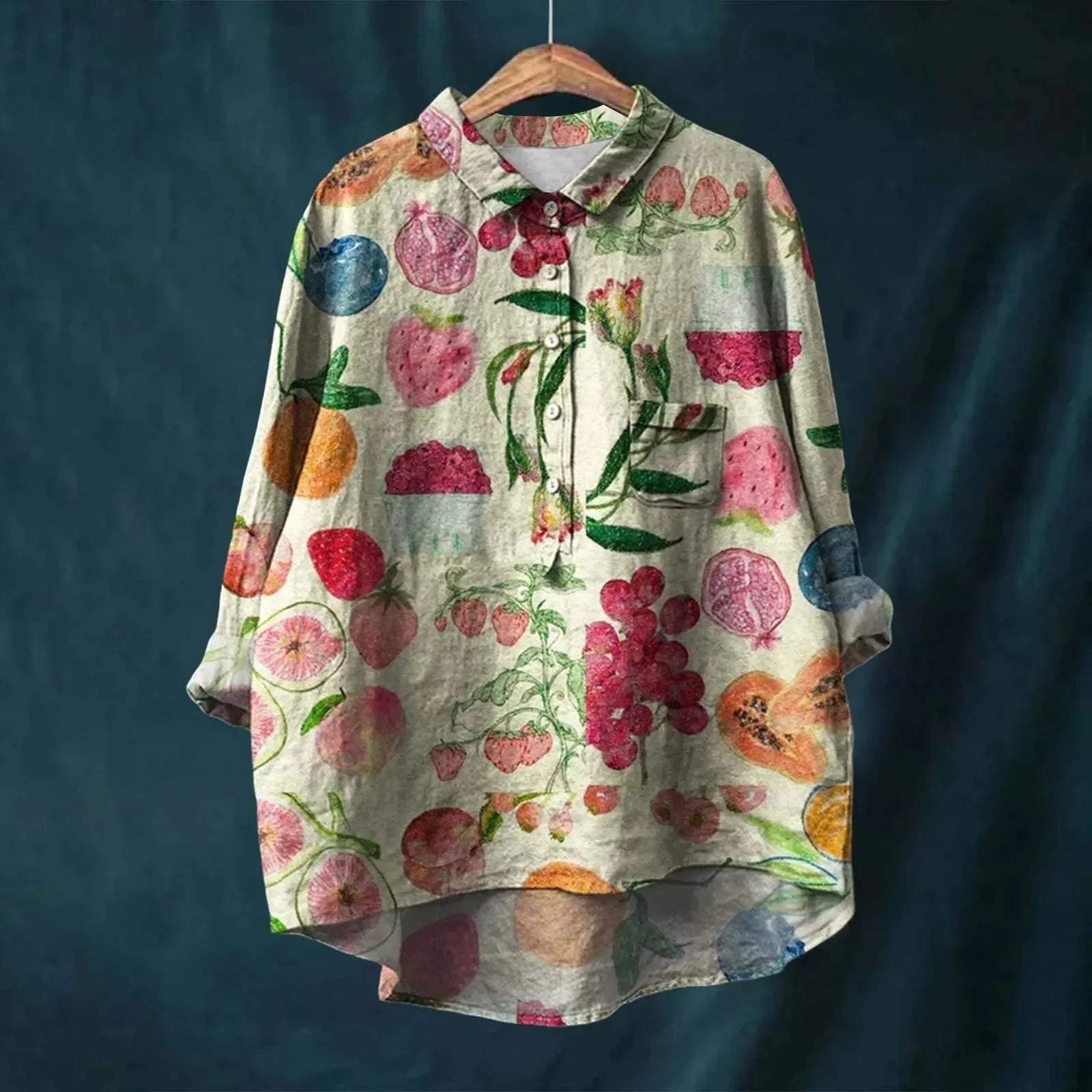 Ninette – Elegant Blouse with Floral Pattern