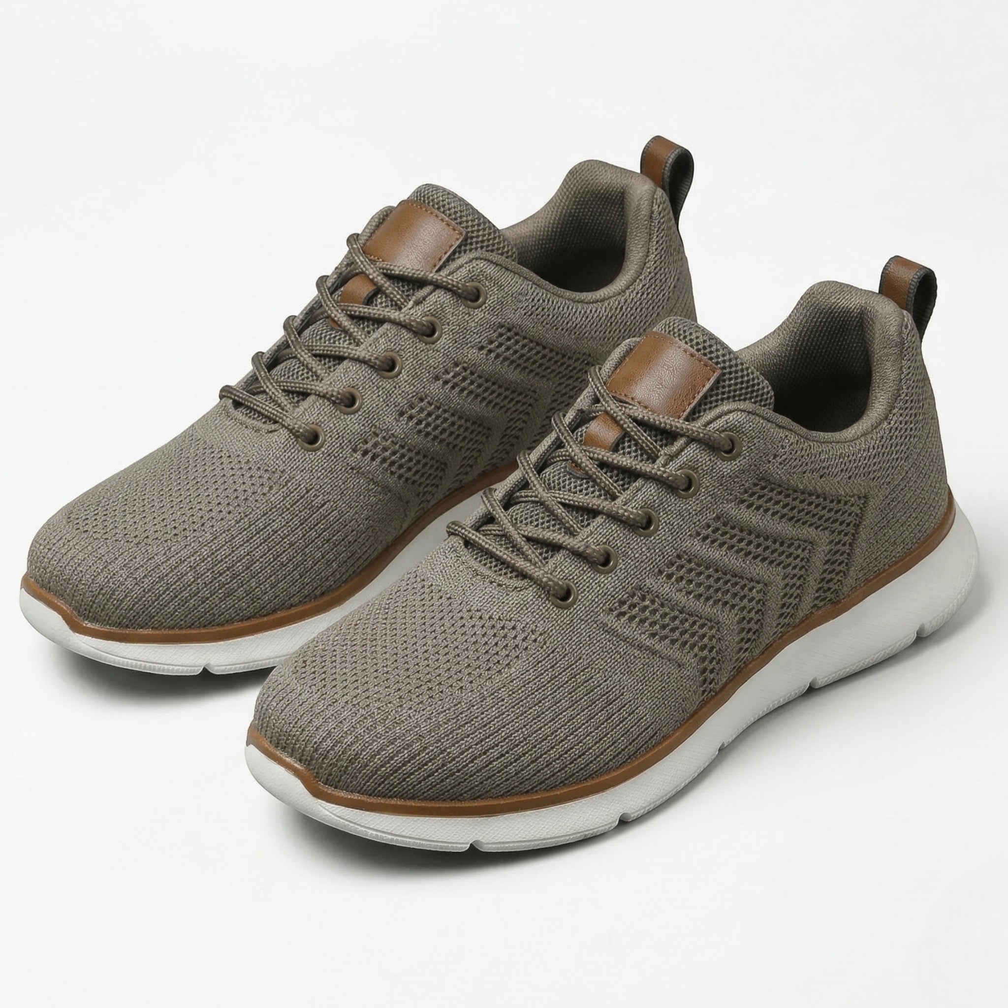 Noah - Men's Breathable Mesh Sneakers - Sneakers - Beige - Parker&Brooks