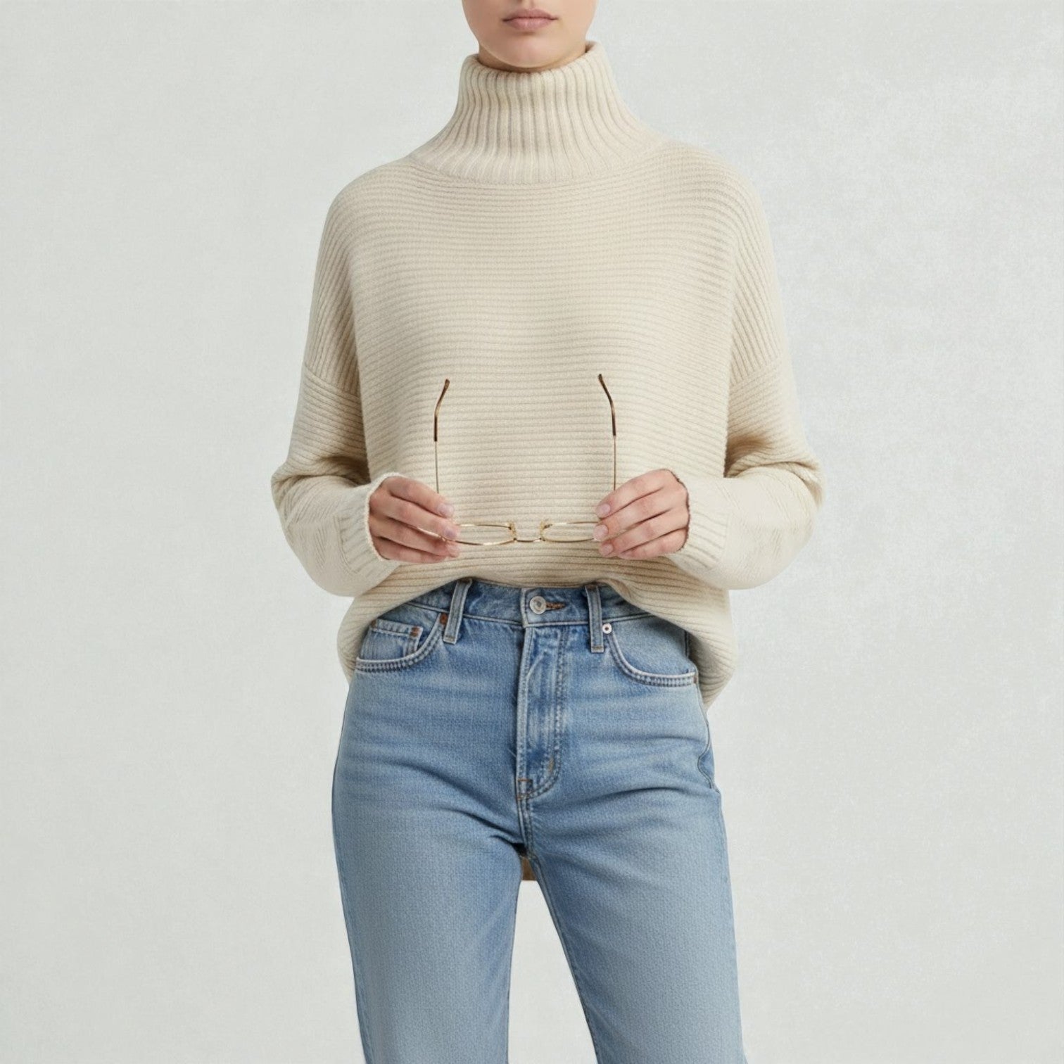 Noelle – Women's Wool Turtleneck Knit Sweater
