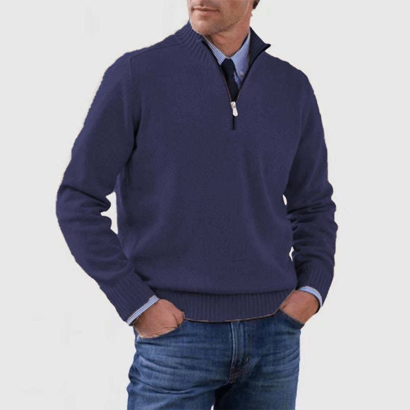 Norwin - Classic Sweater with Half Zipper