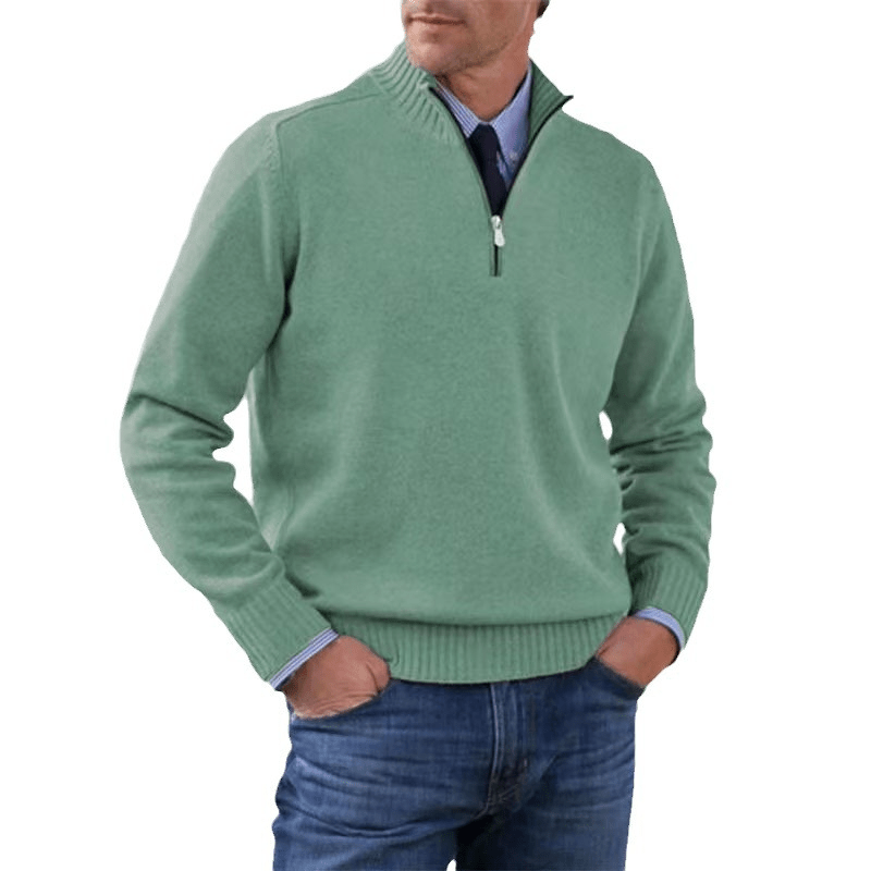 Norwin - Classic Sweater with Half Zipper