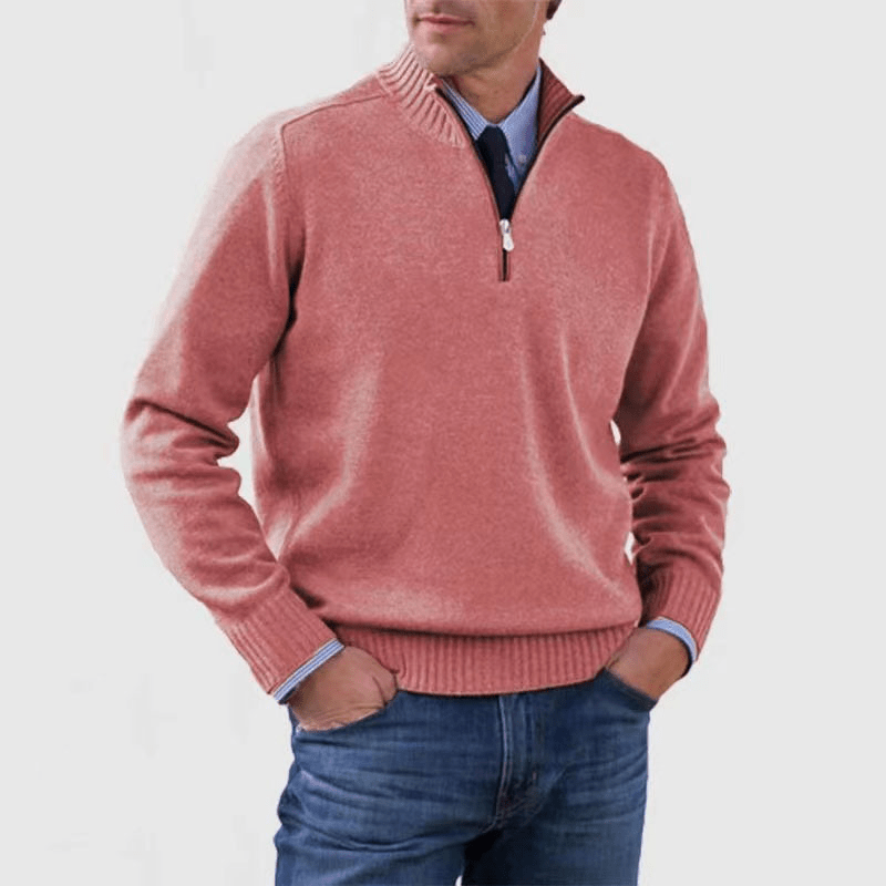 Norwin - Classic Sweater with Half Zipper
