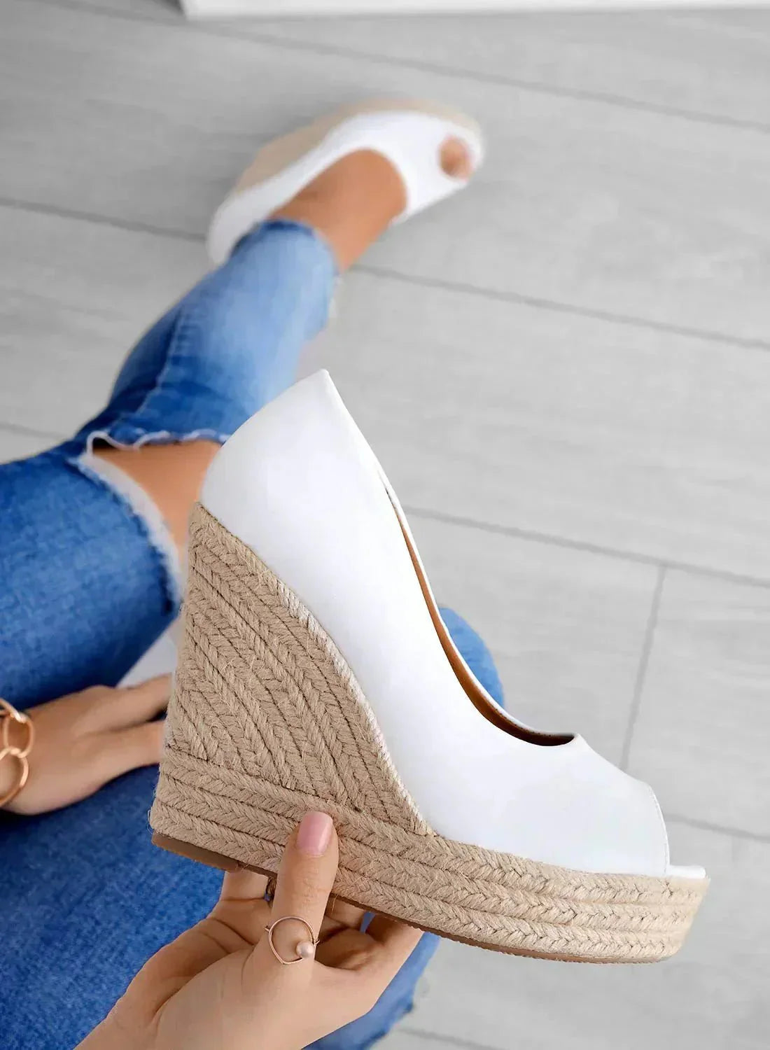 Odilia - Suede Wedge Espadrilles | Elegant Summer Sandals