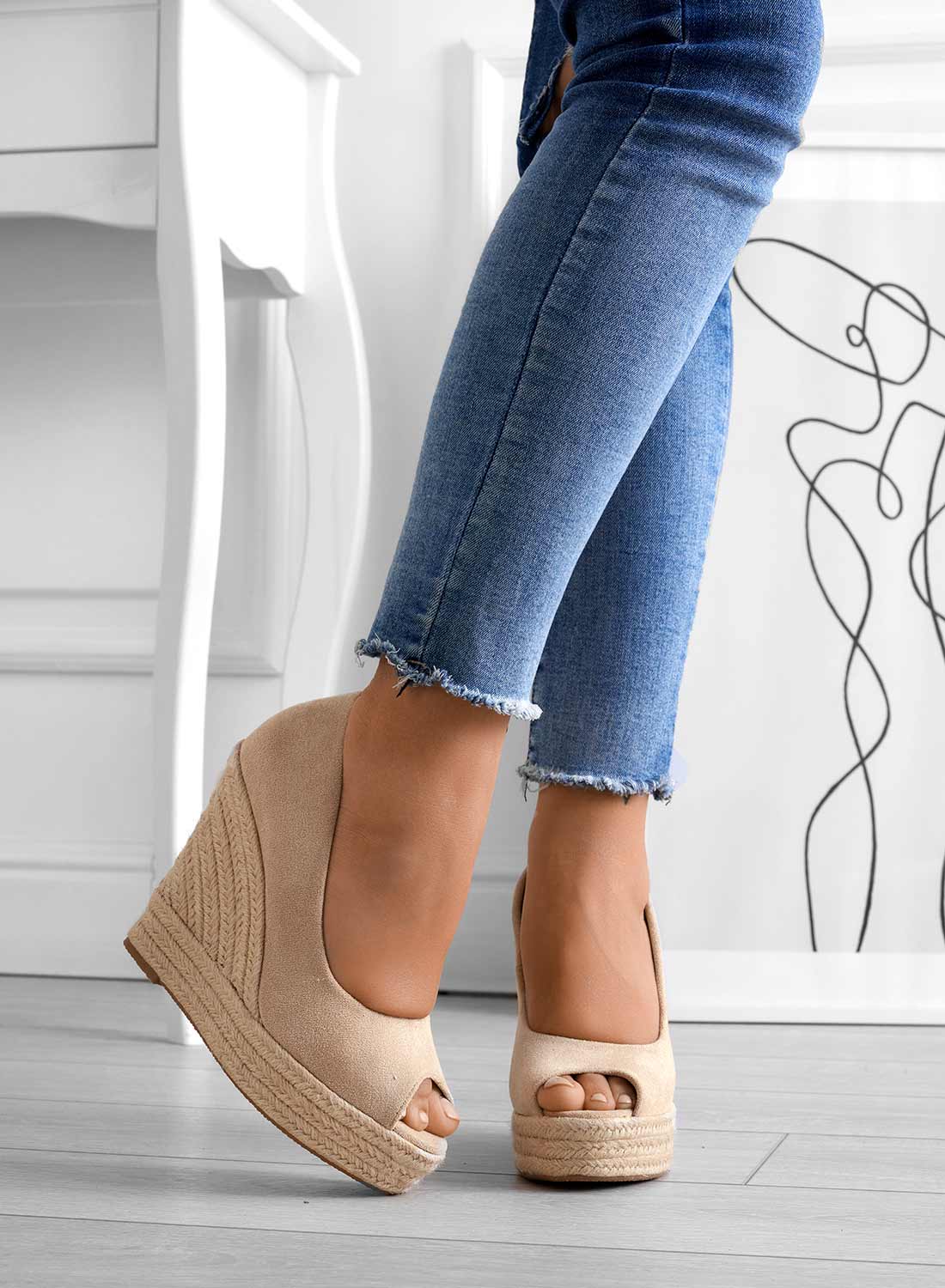 Odilia - Suede Wedge Espadrilles | Elegant Summer Sandals