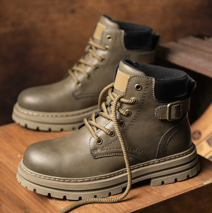 Oliver – Leather Boots with Non-Slip Sole