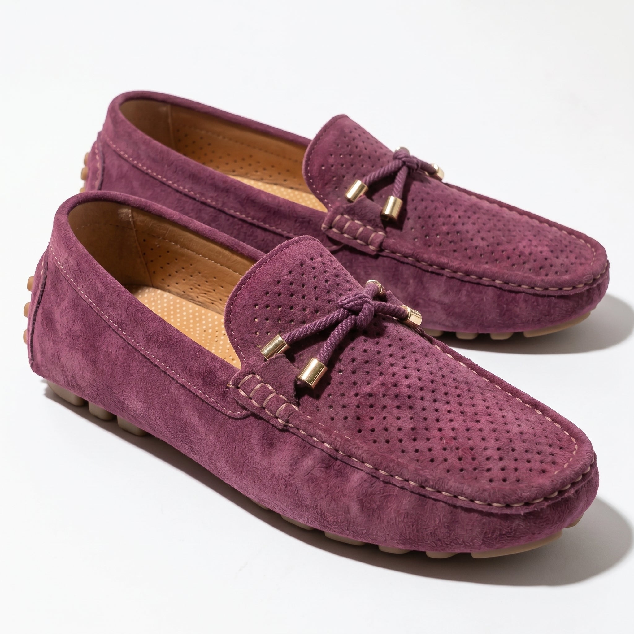 Oliver - Men's Breathable Slip - On Loafer Shoes - Loafers - Red - Parker&Brooks