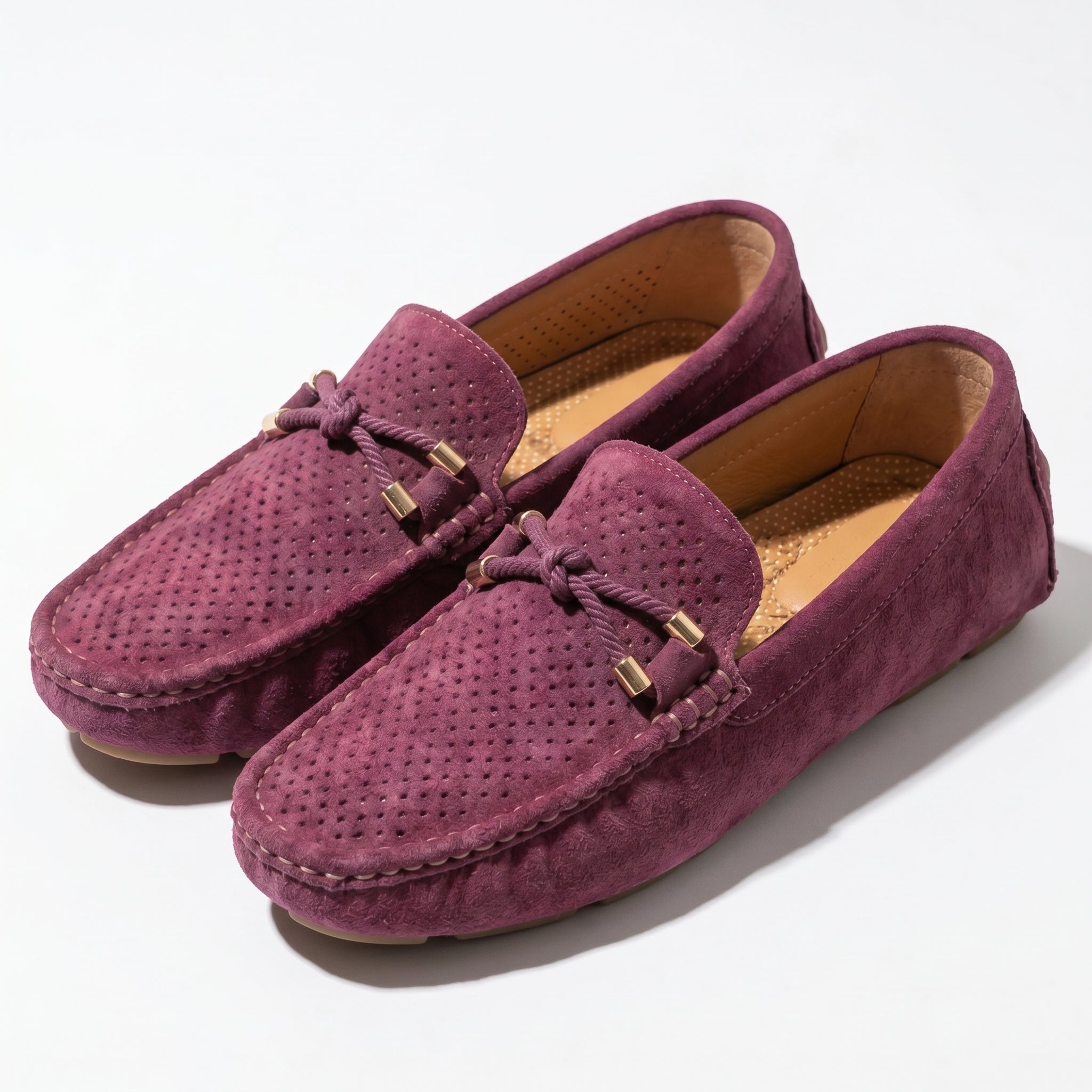 Oliver - Men's Breathable Slip - On Loafer Shoes - Loafers - Red - Parker&Brooks